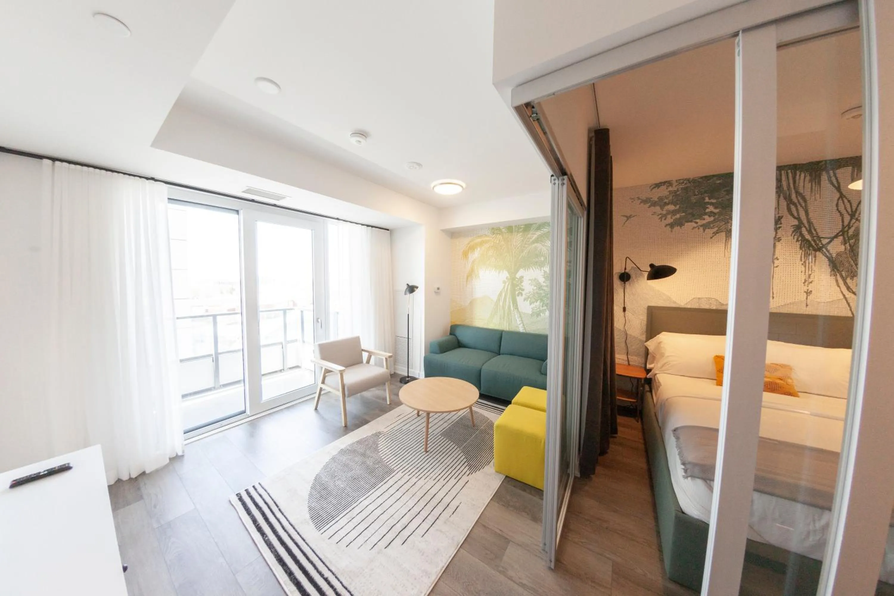 Living room, Bed in The Laundry Rooms Station Park Kitchener