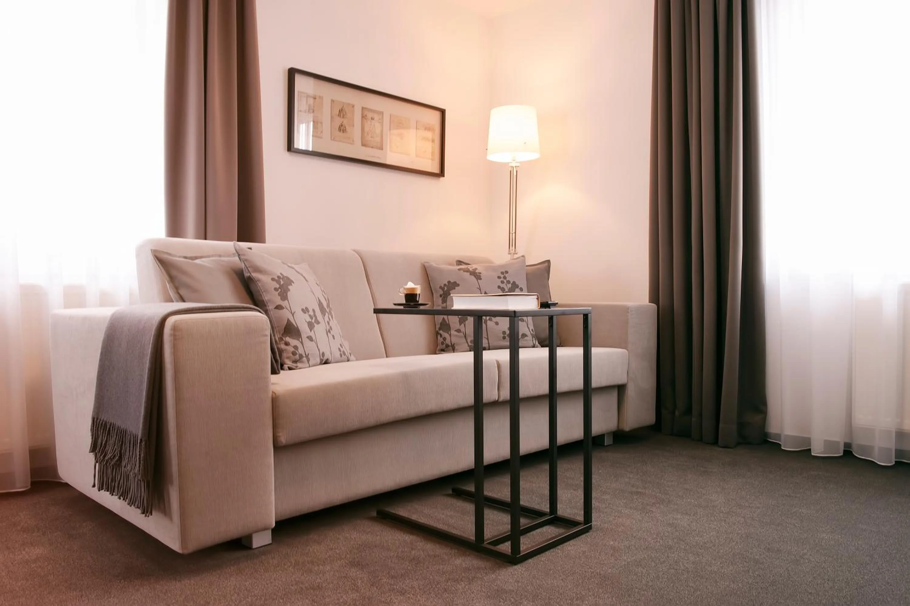 Living room, Bed in Villa na Vinici