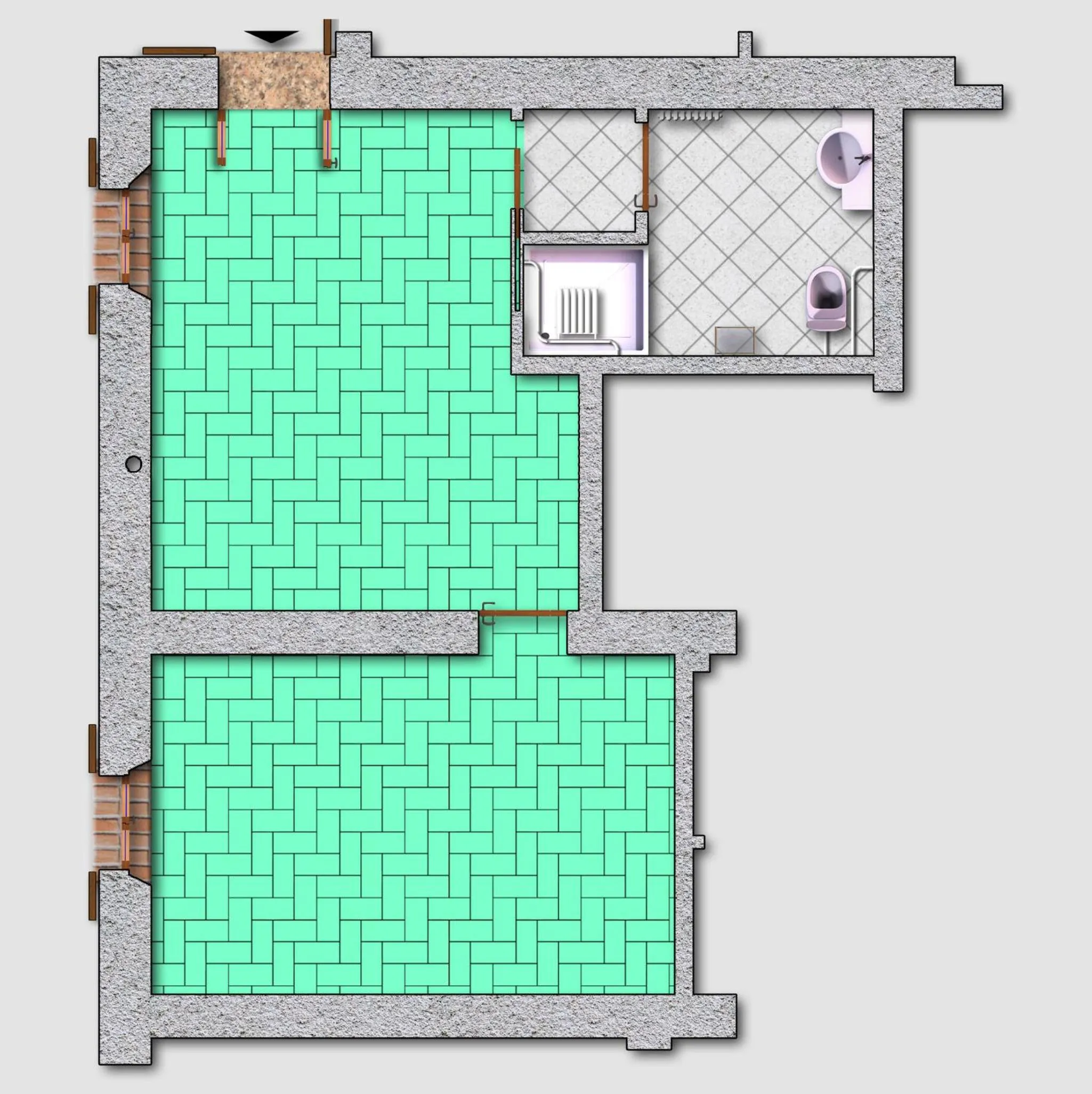 Photo of the whole room in Agriturismo Il Brugnolo