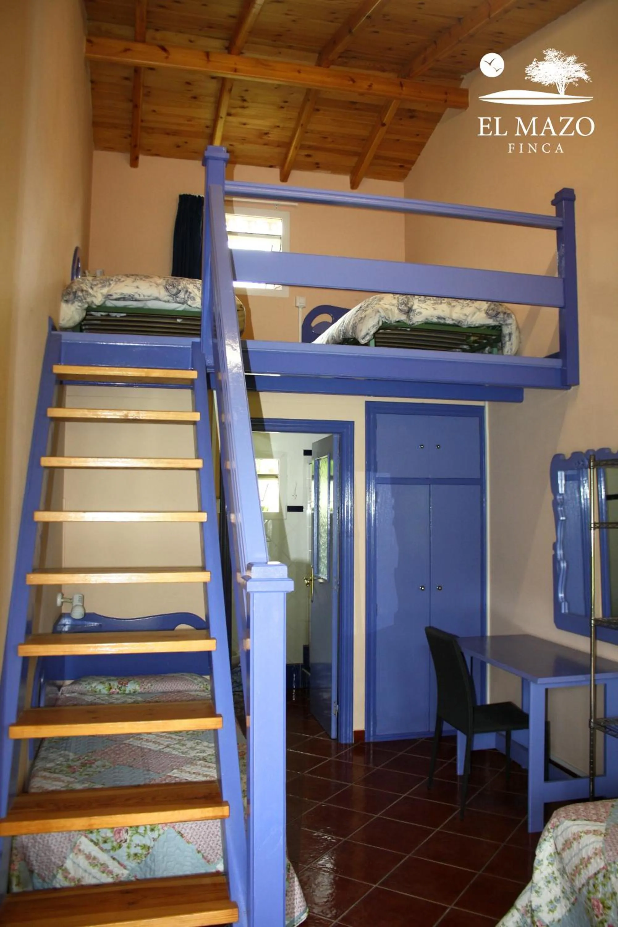 Bed in Albergue Finca El Mazo