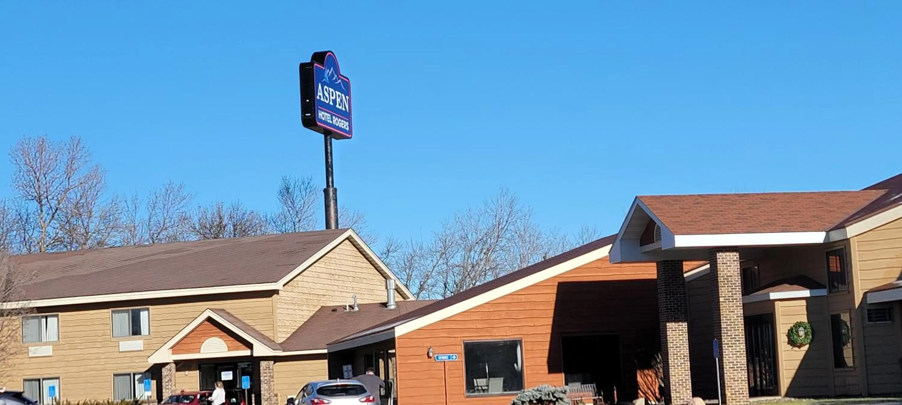 Property building in Aspen Hotel Rogers Formerly Americ inn