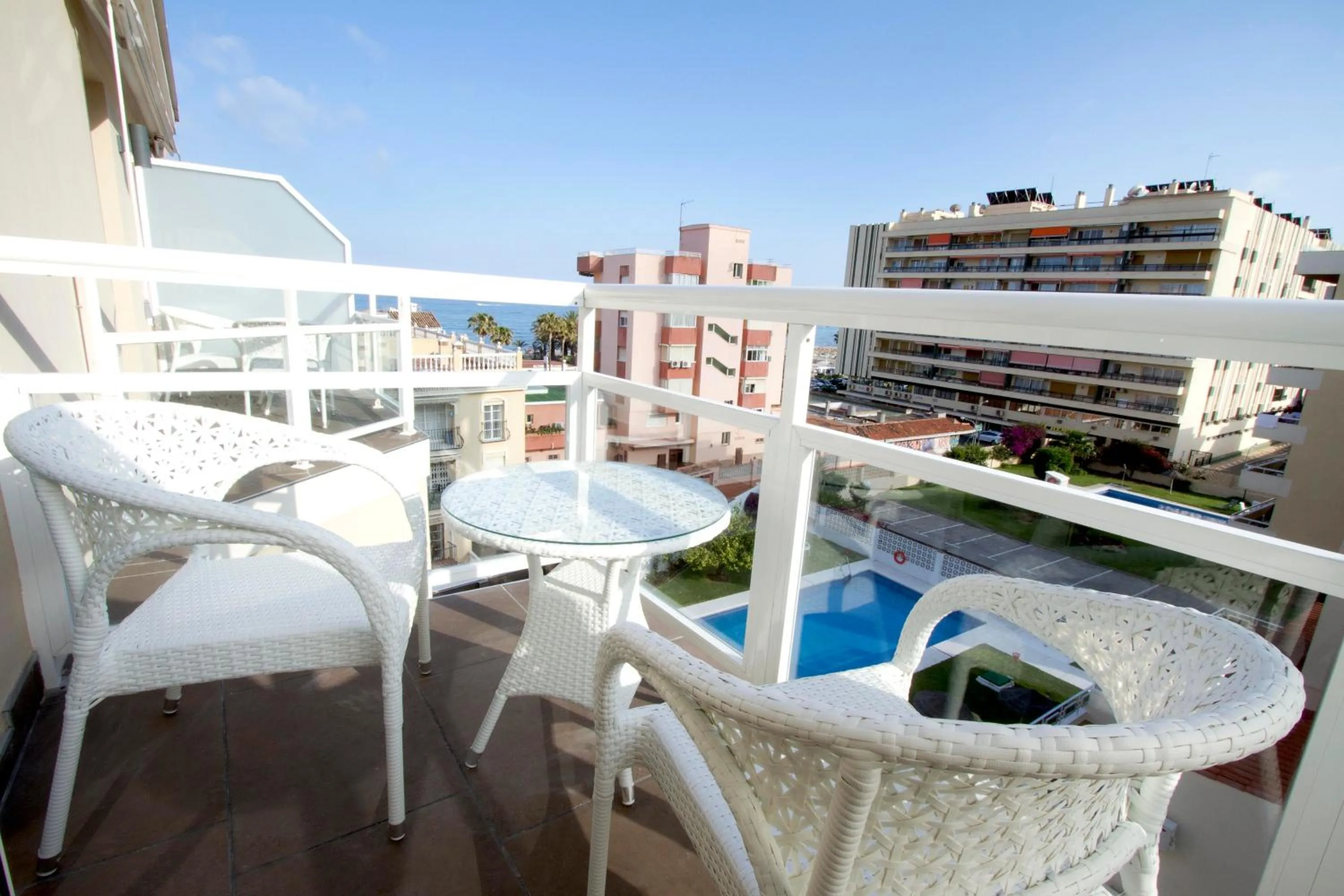Balcony/Terrace in BLUESEA Alborán Adults Only- Ex Hotel MD Torremolinos