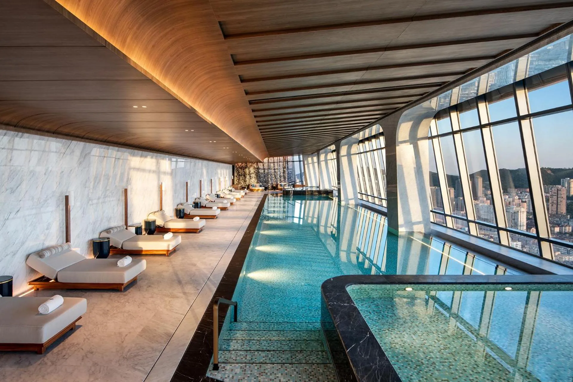 Swimming pool in Four Seasons Hotel Dalian