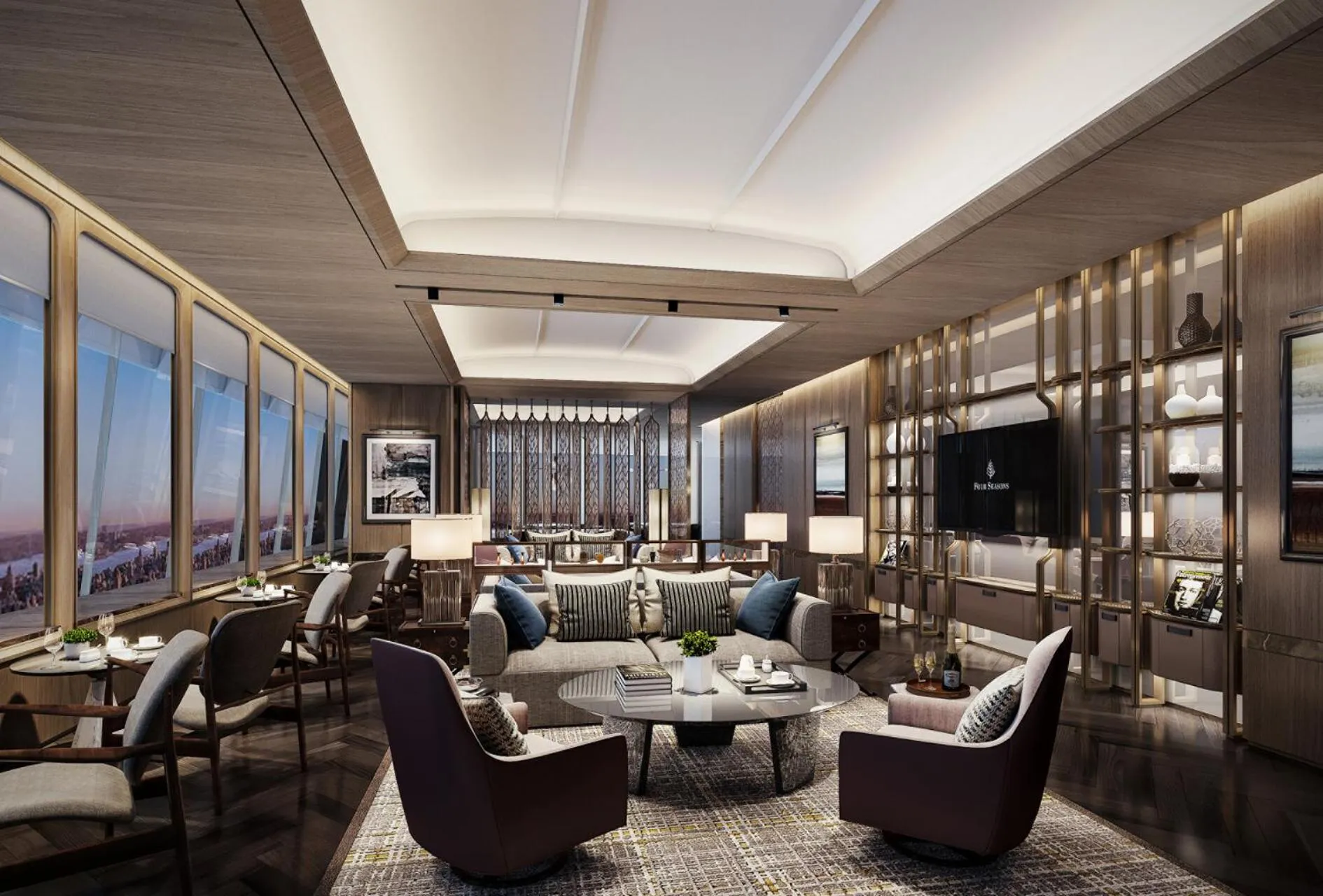 Seating area in Four Seasons Hotel Dalian