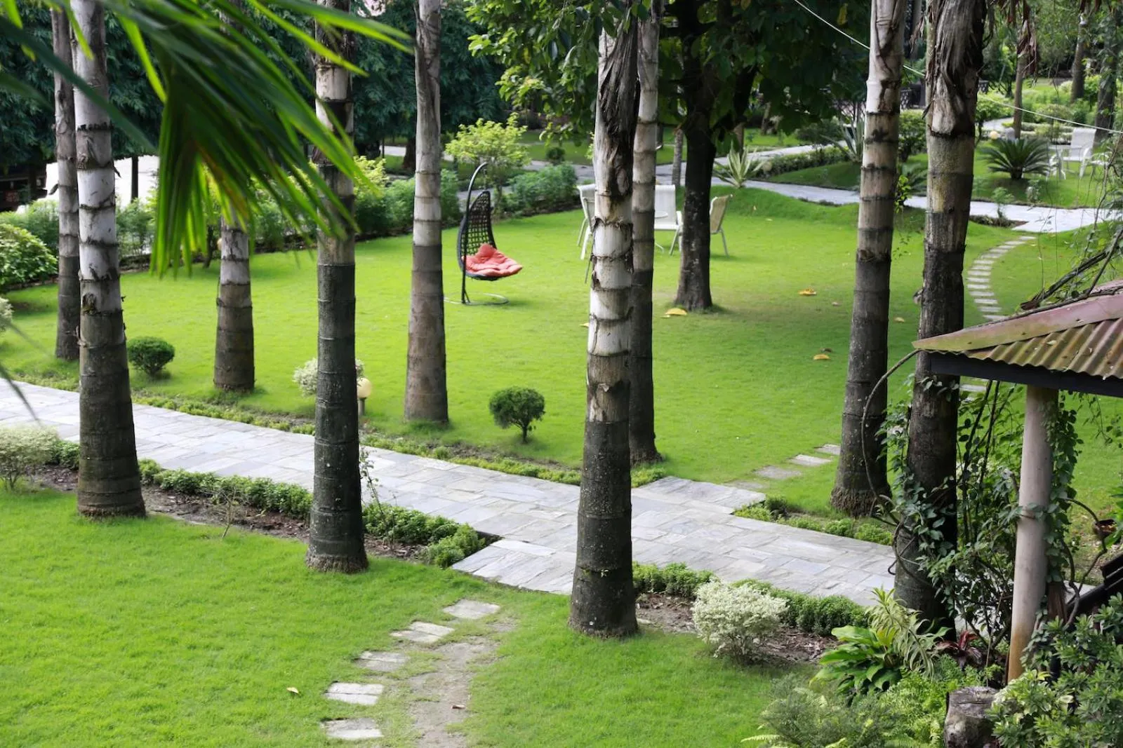 Garden view in Hotel Parkland