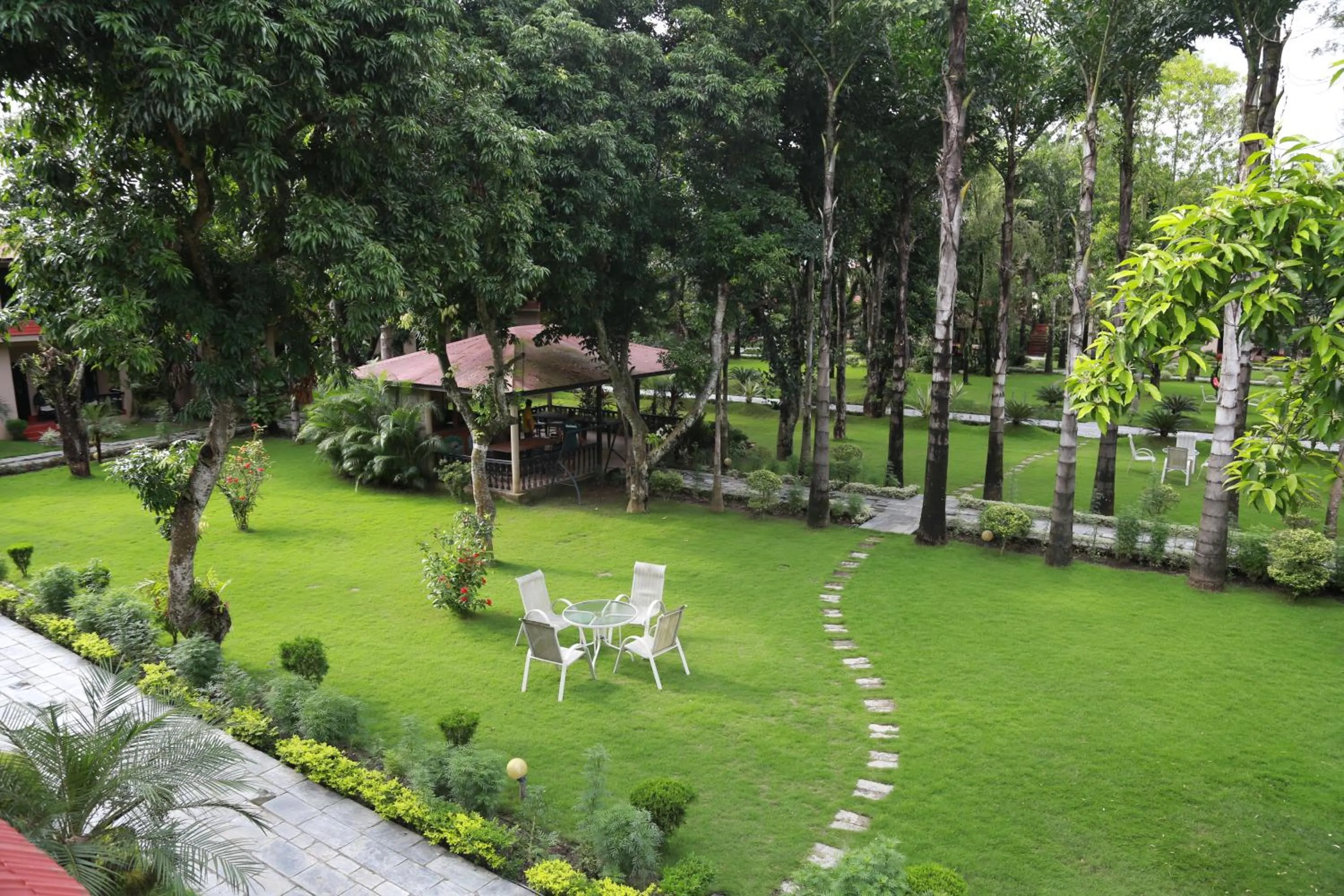 Garden view in Hotel Parkland