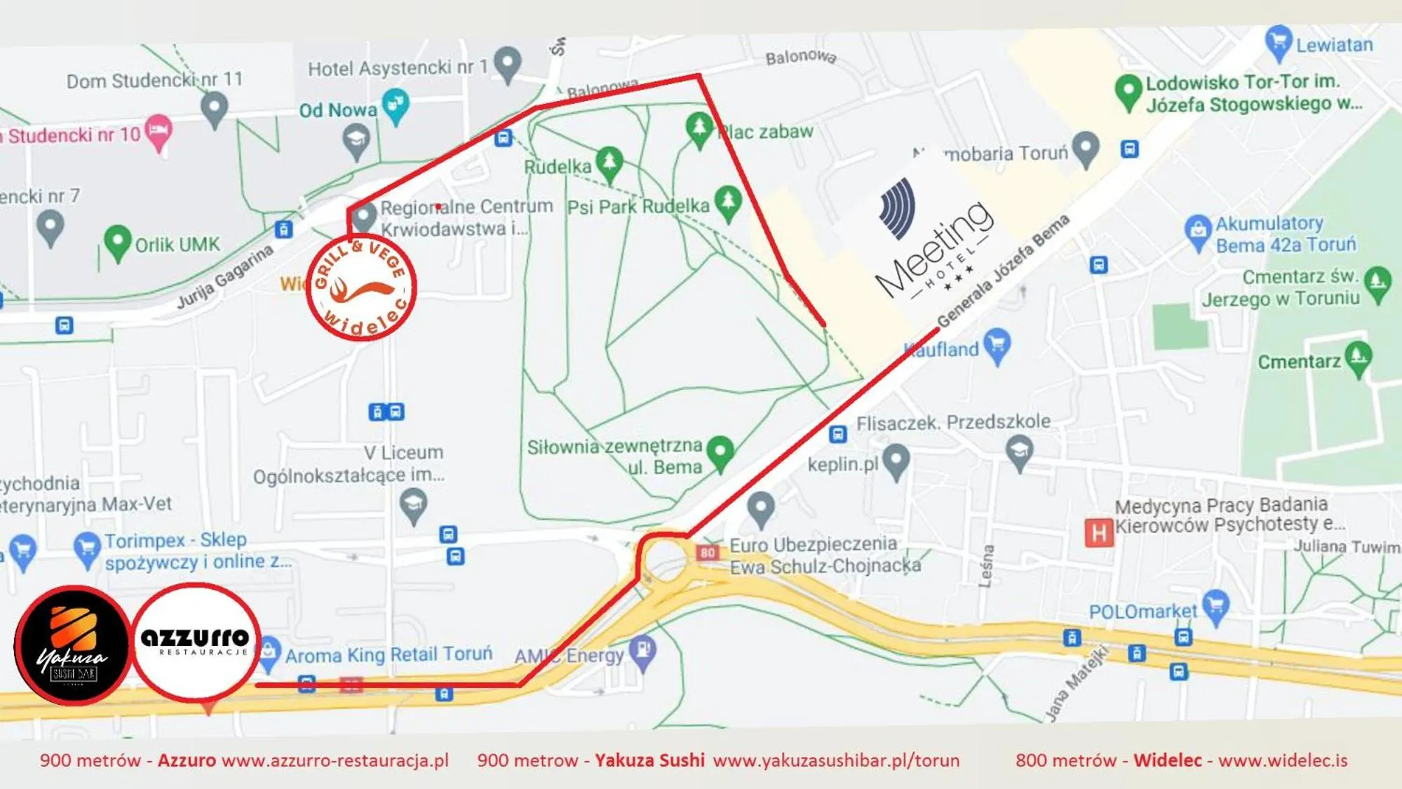 Restaurant/places to eat in Hotel Meeting