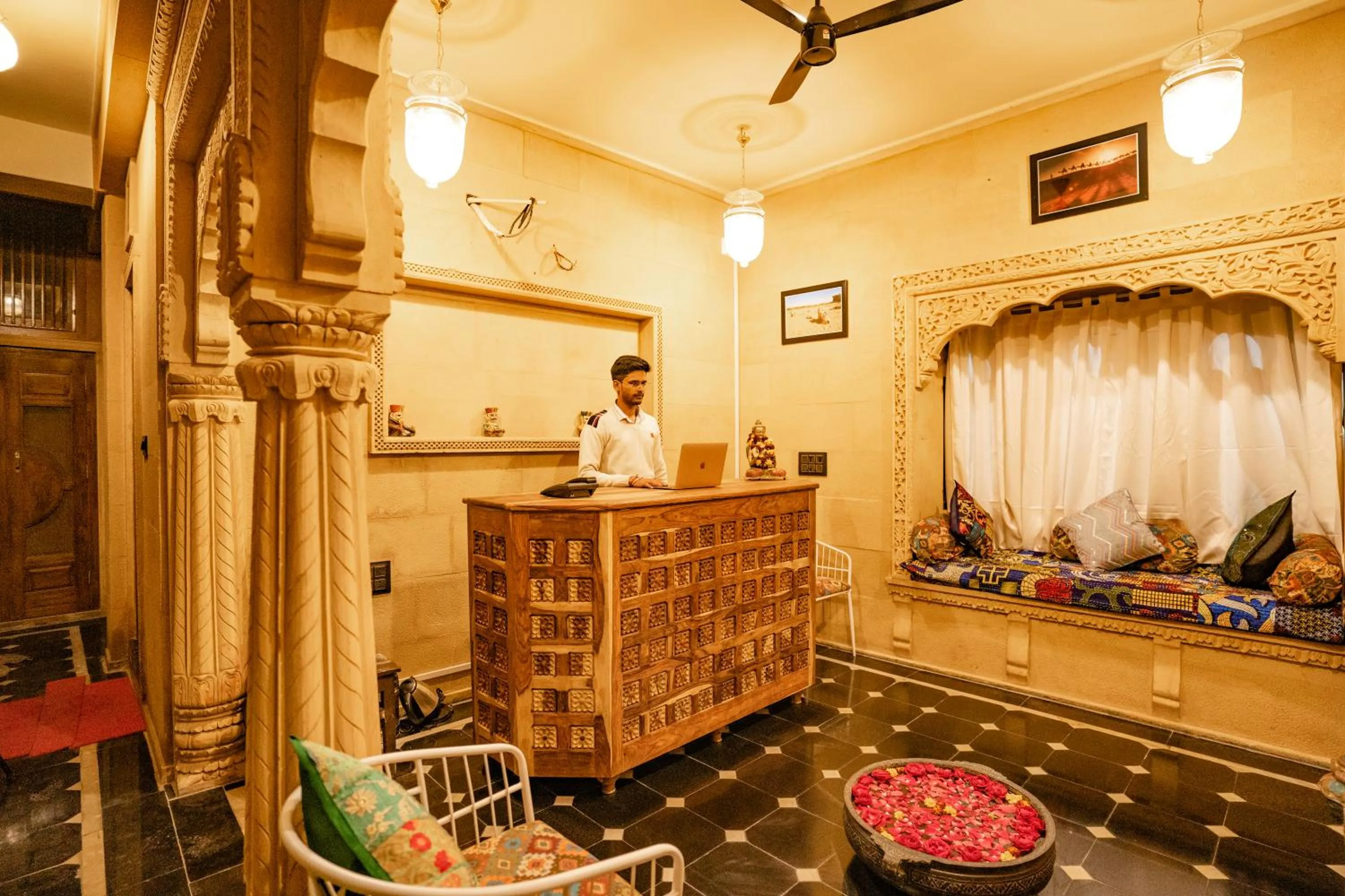Lobby or reception in Tripli Hotels Prithvi Haveli