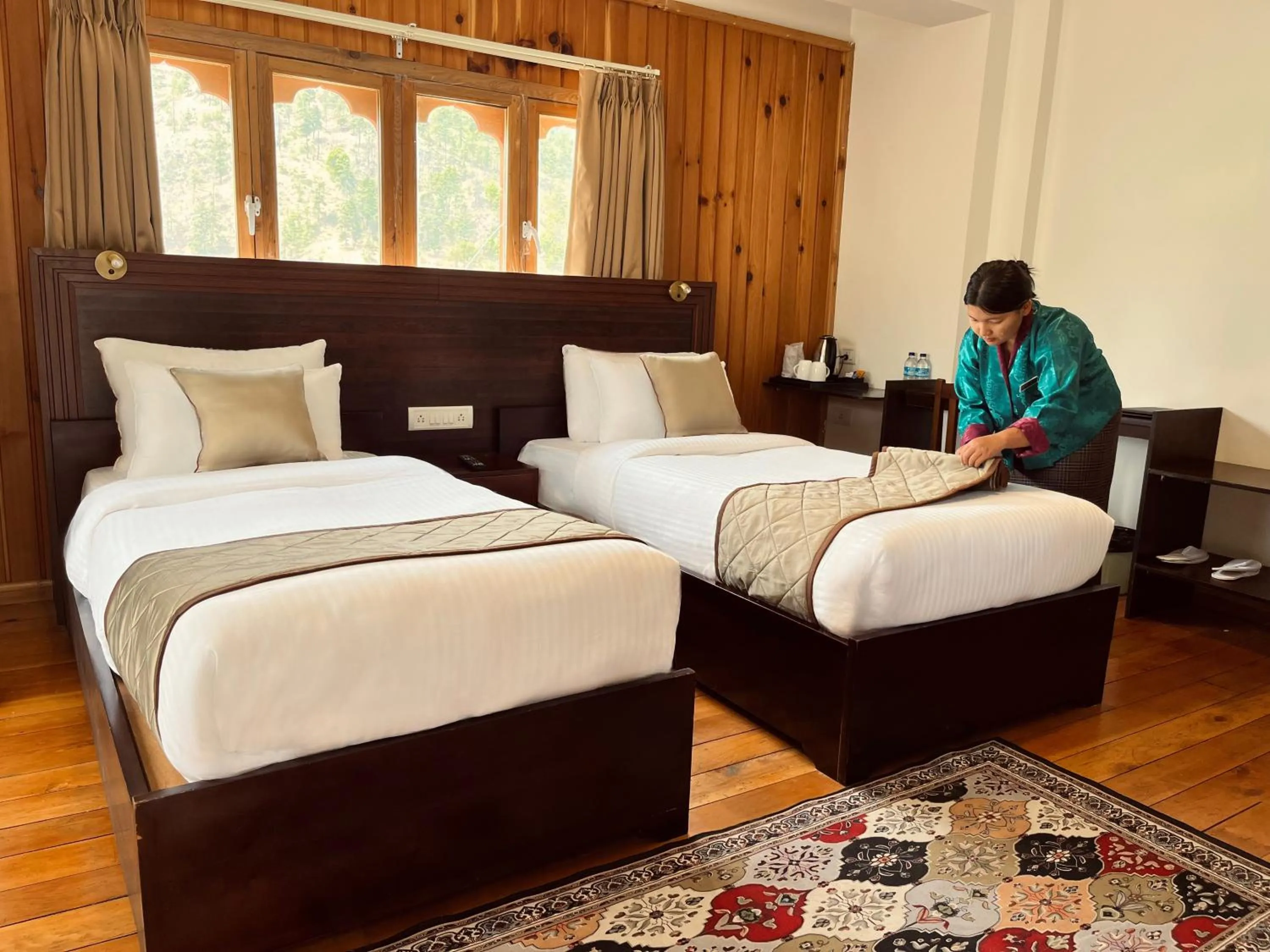 Bed in Norbu Healing Hotel