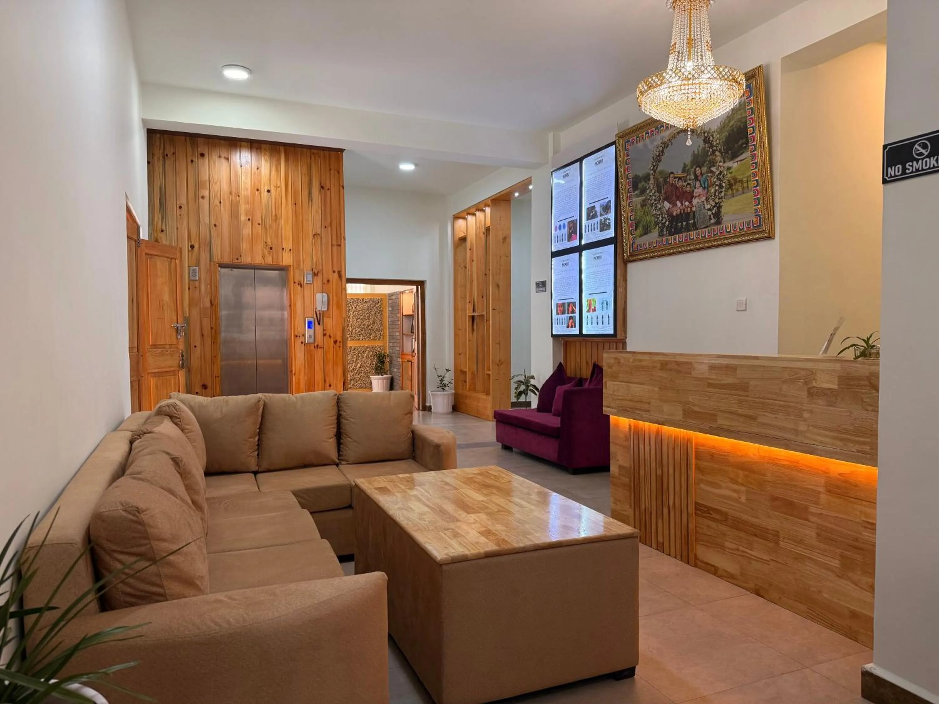 Seating area in Norbu Healing Hotel