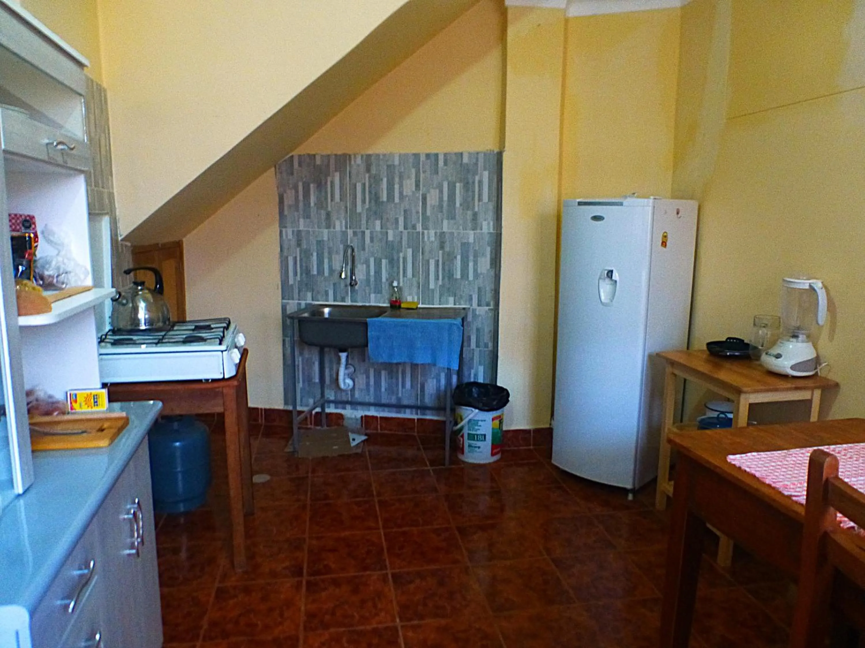 Kitchen or kitchenette in Hospedaje Samana Wasi Pisac
