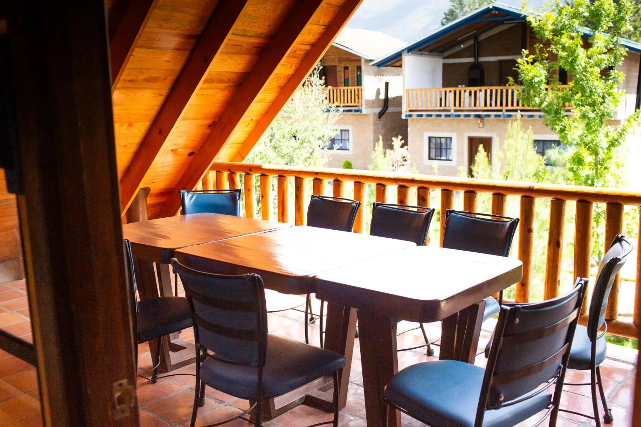 Balcony/Terrace in Cabañas Bungalos las Alazanas