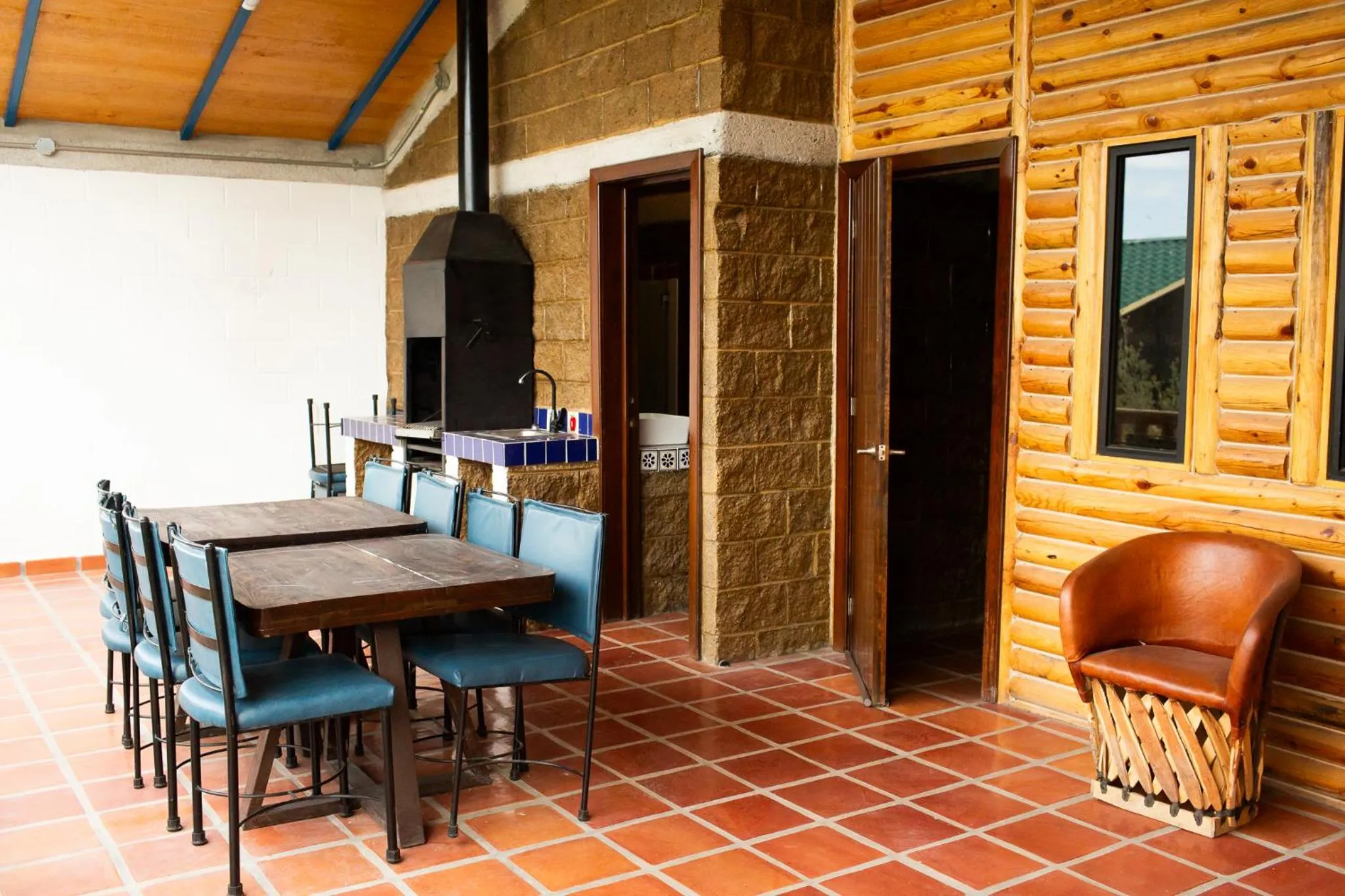 Balcony/Terrace in Cabañas Bungalos las Alazanas