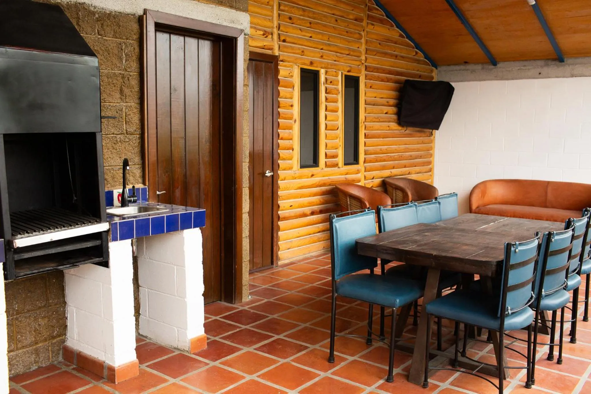 Balcony/Terrace in Cabañas Bungalos las Alazanas