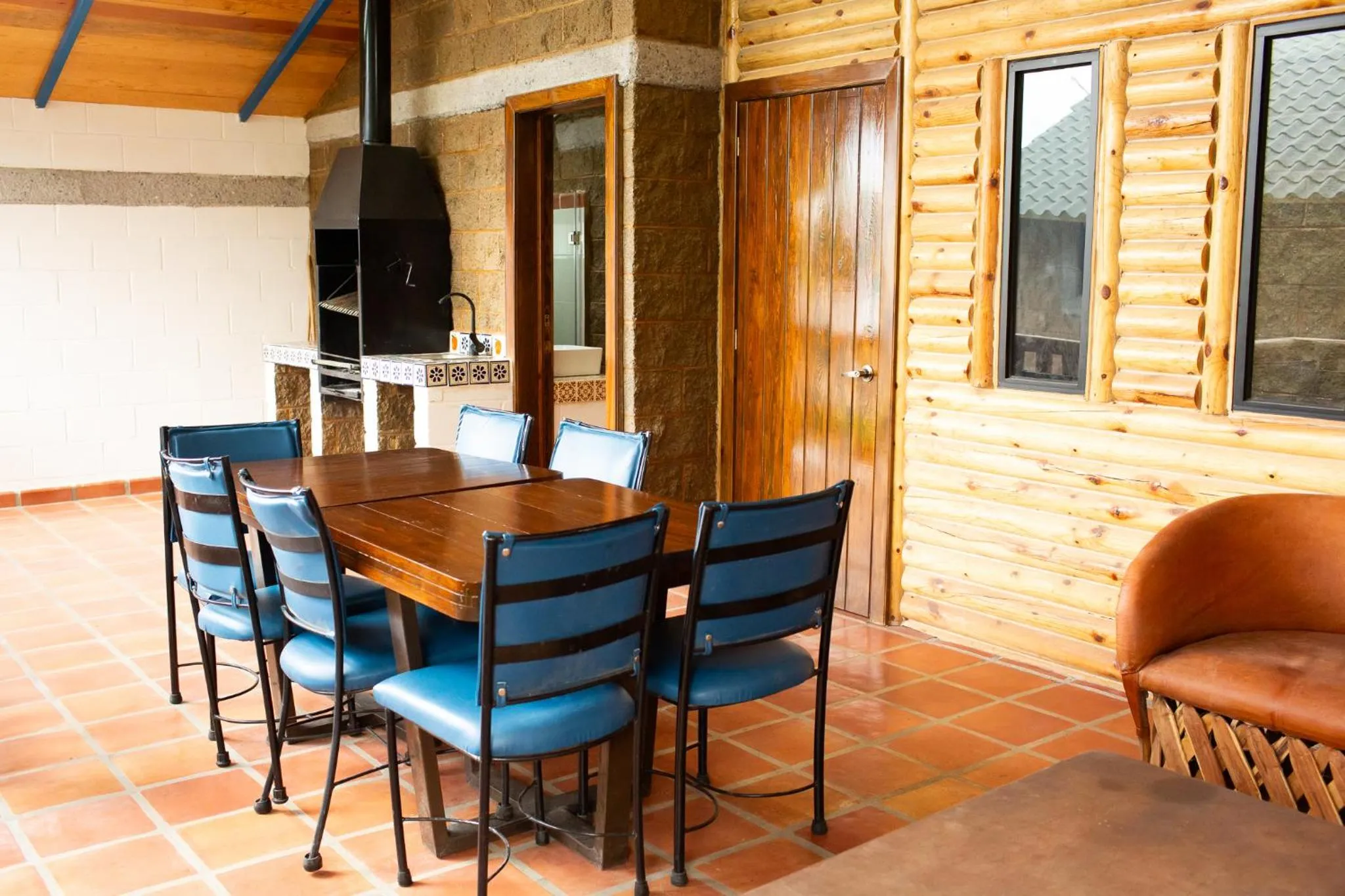 Balcony/Terrace in Cabañas Bungalos las Alazanas