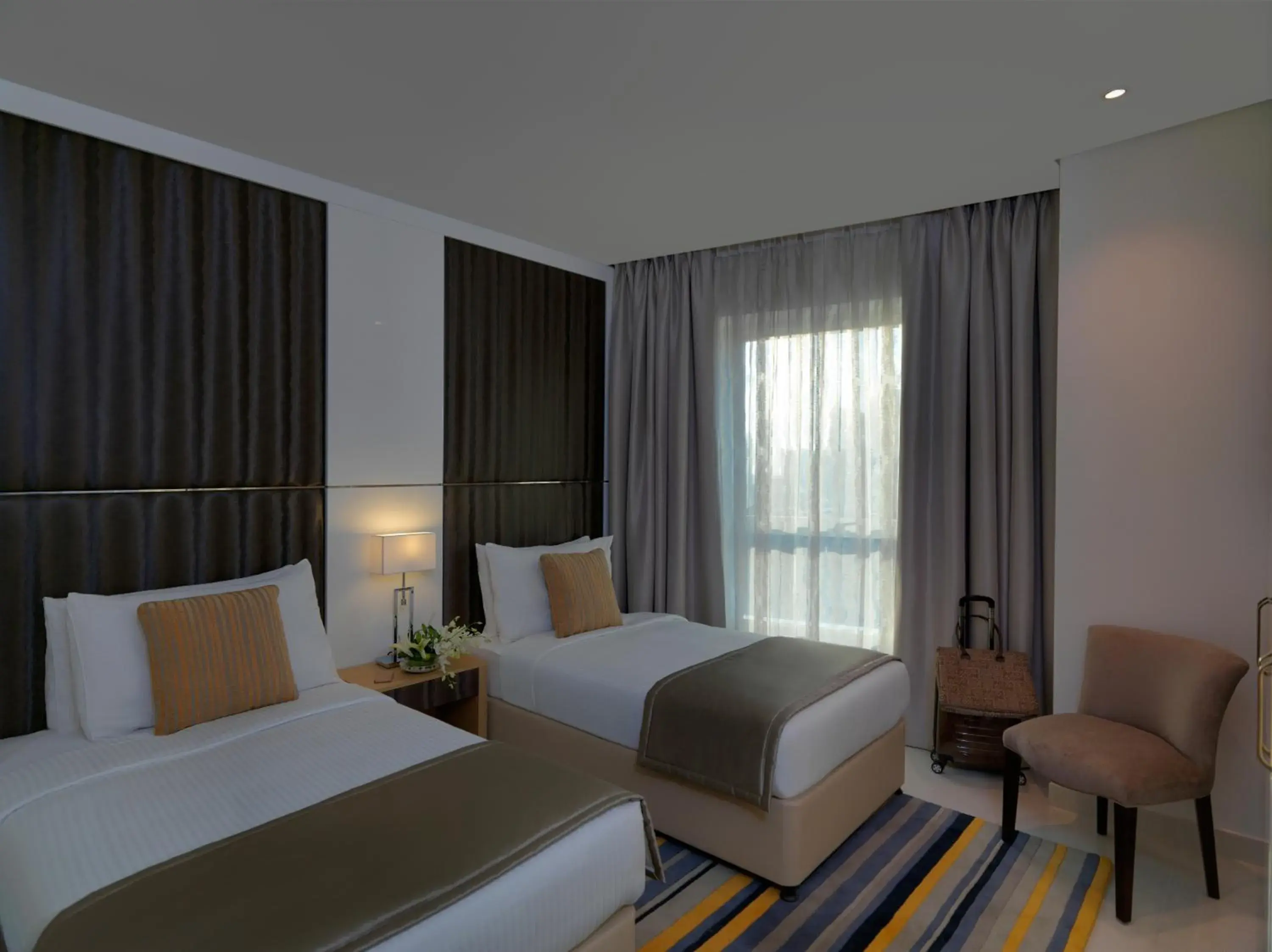 Two Bedroom Suite with kitchenette - City Skyline View in DAMAC Maison Canal Views Two Bedroom Suite with kitchenette - City Skyline View in DAMAC Maison Canal Views