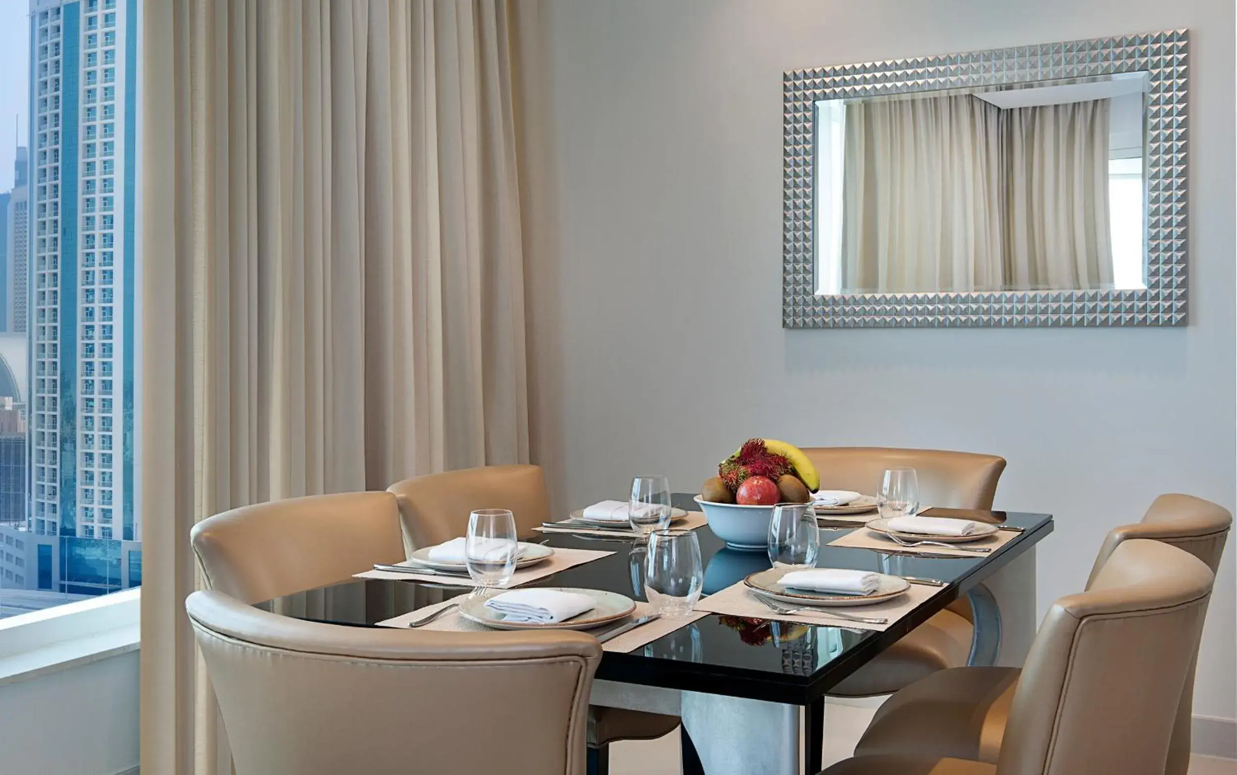 One Bedroom Suite with kitchenette - City Skyline View in DAMAC Maison Canal Views One Bedroom Suite with kitchenette - City Skyline View in DAMAC Maison Canal Views