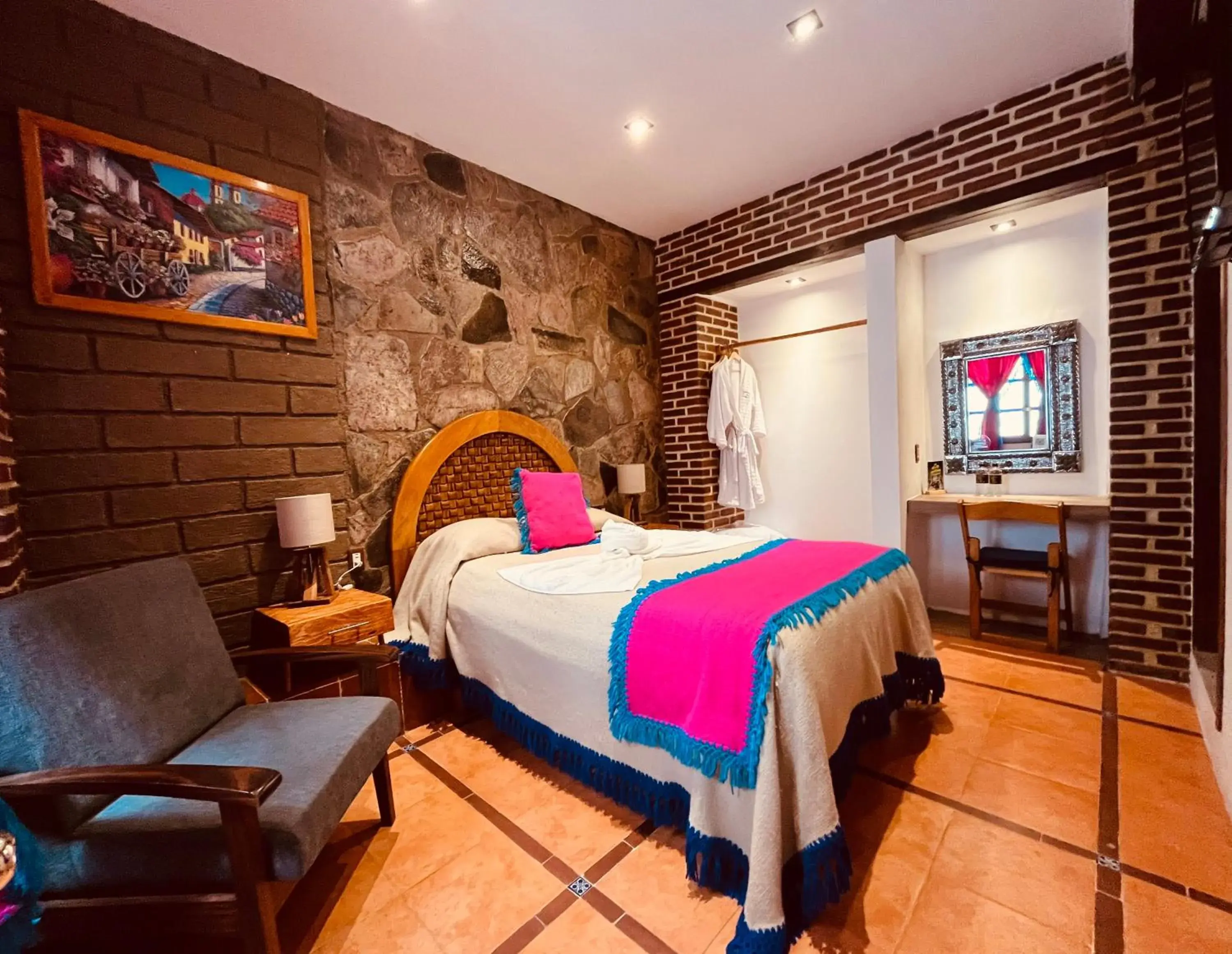 Double Room in Hotel El Aguila, Villa del Carbón Double Room in Hotel El Aguila, Villa del Carbón