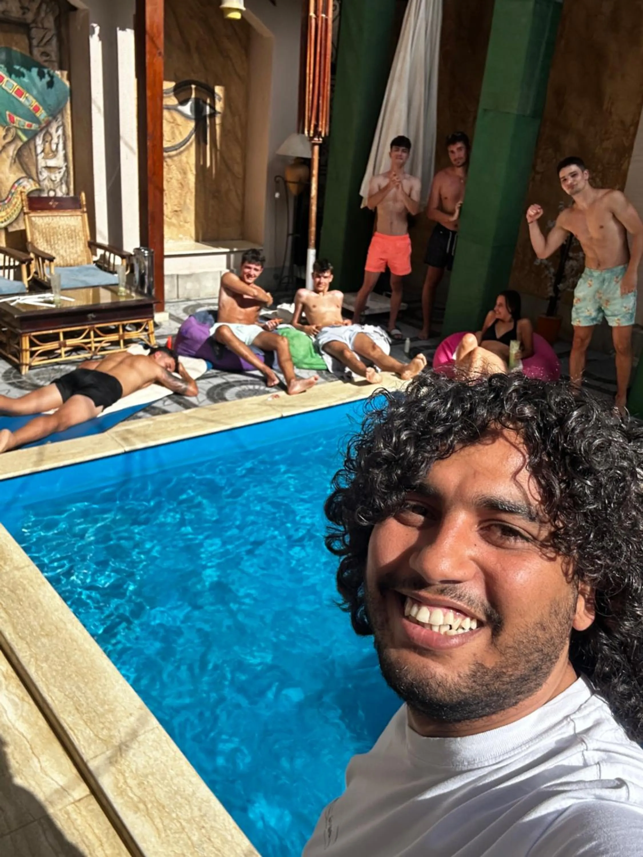 Swimming pool in Nun Pyramids INN