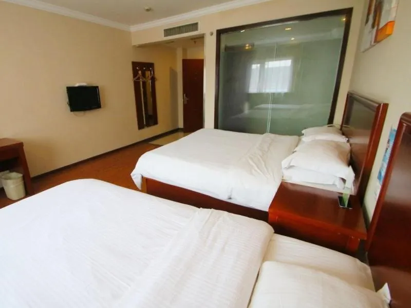 Bed in GreenTree Inn Shanghai Meilan Lake Hutai Road Express Hotel