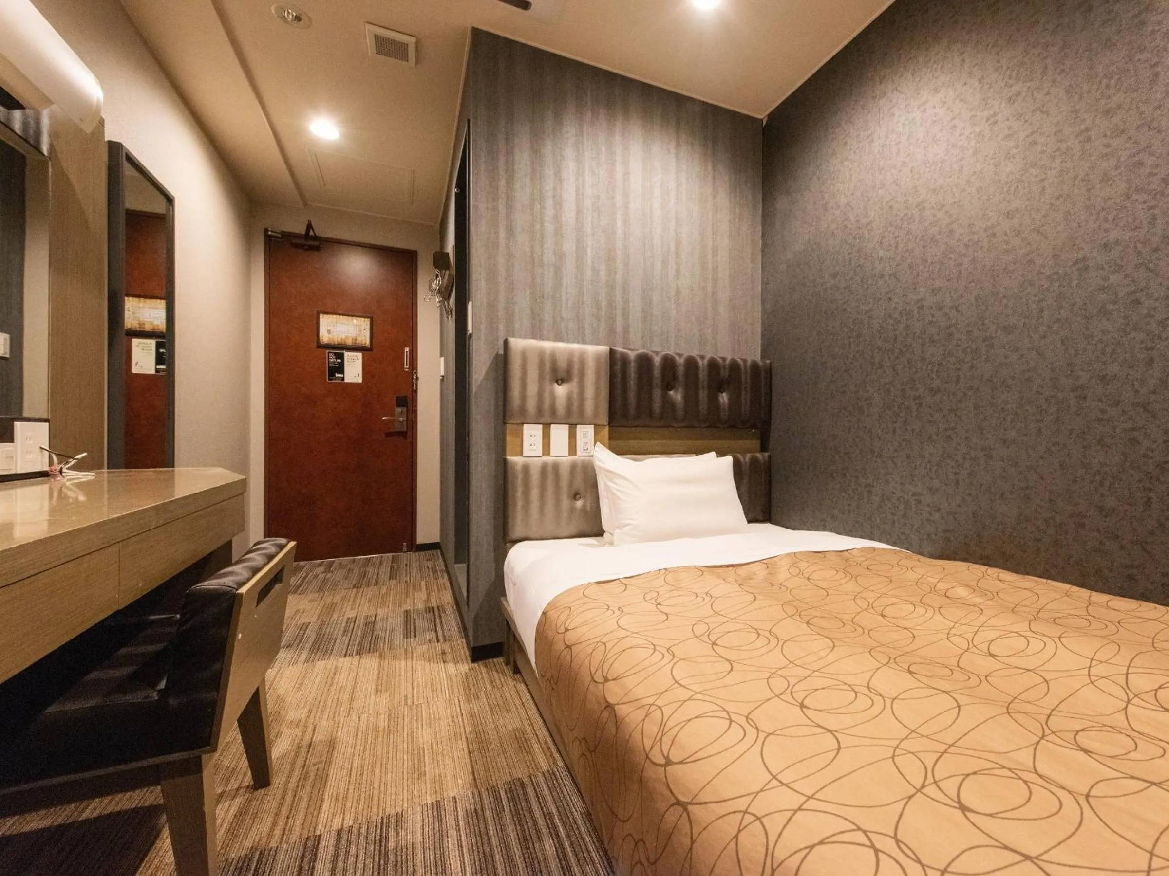 Photo of the whole room, Bed in HOTEL RELIEF Sapporo Susukino