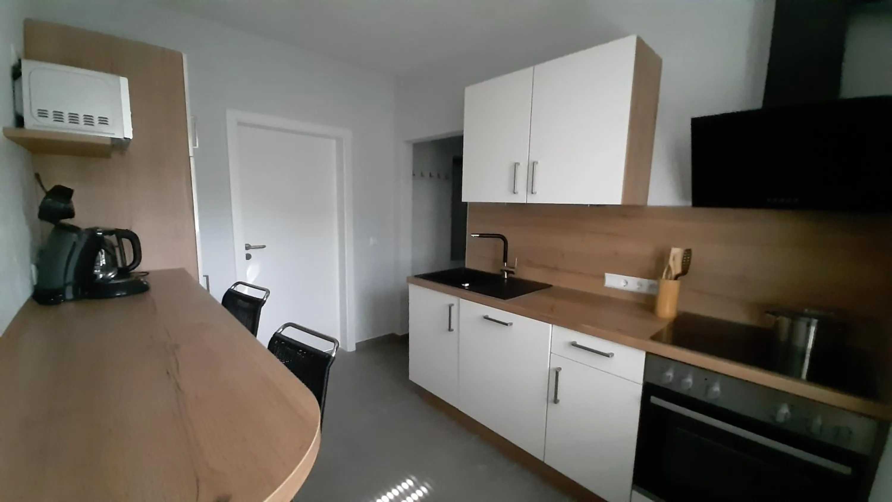 Kitchen or kitchenette in Naturlaub-Domizil Oster-Franzen