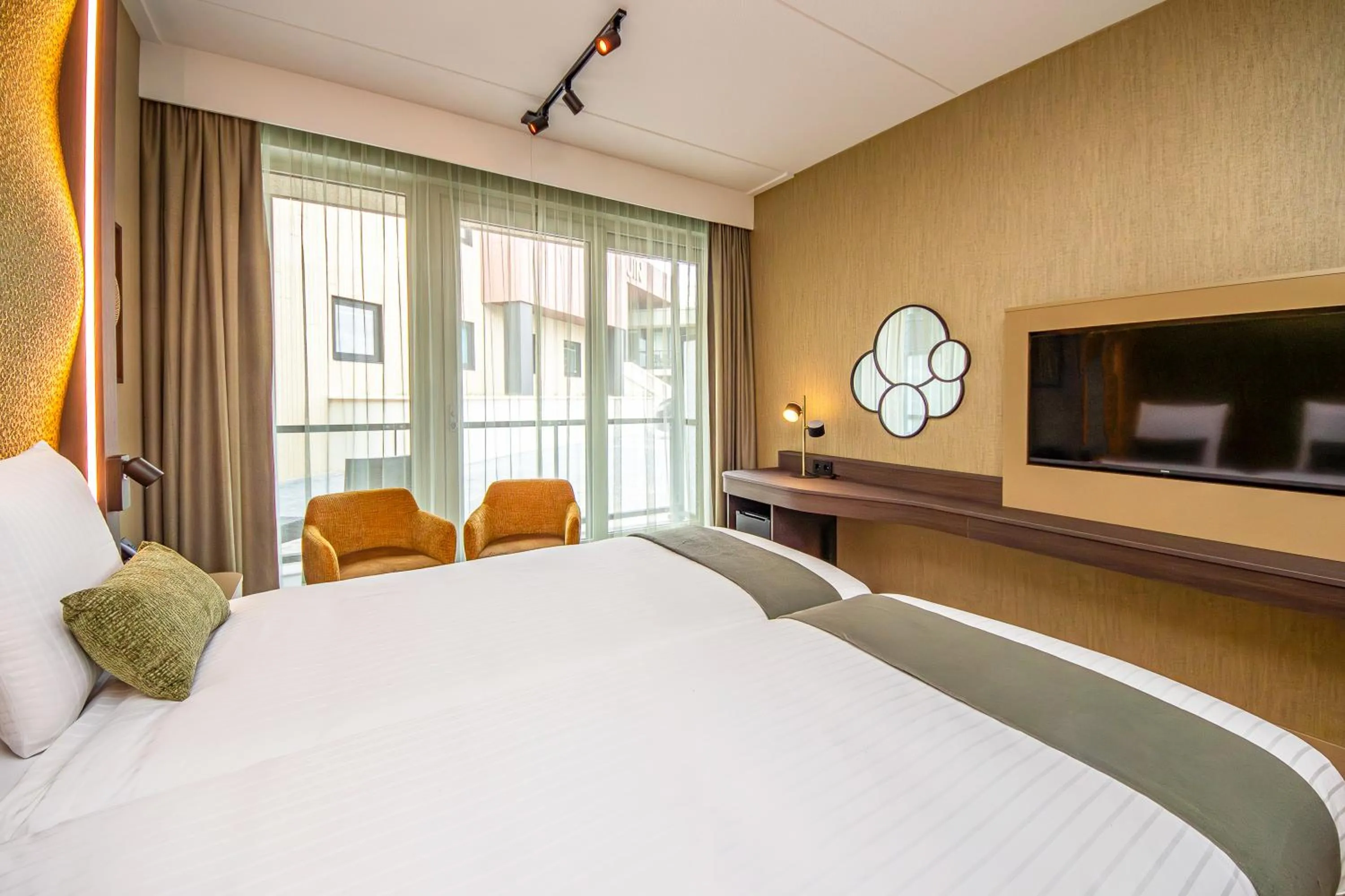 Bed in Strandhotel Het Hoge Duin