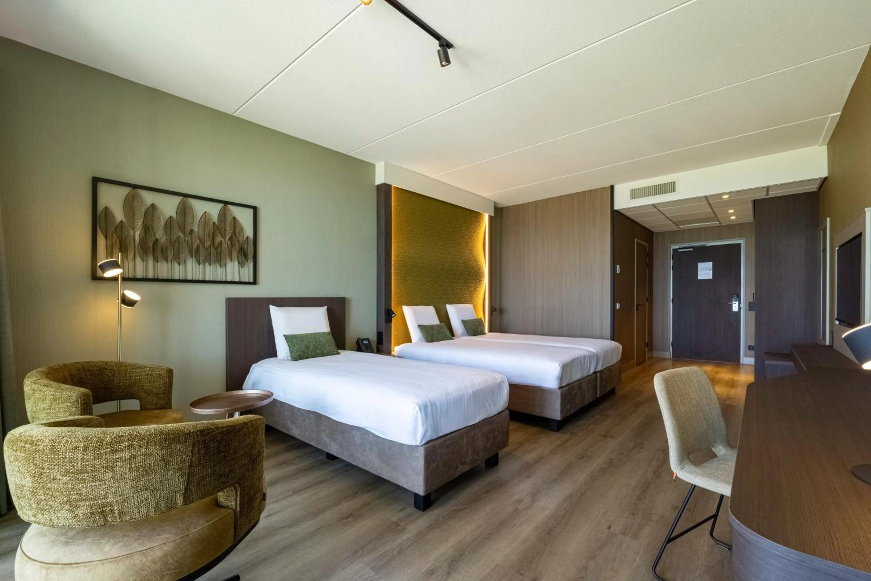 Bed in Strandhotel Het Hoge Duin