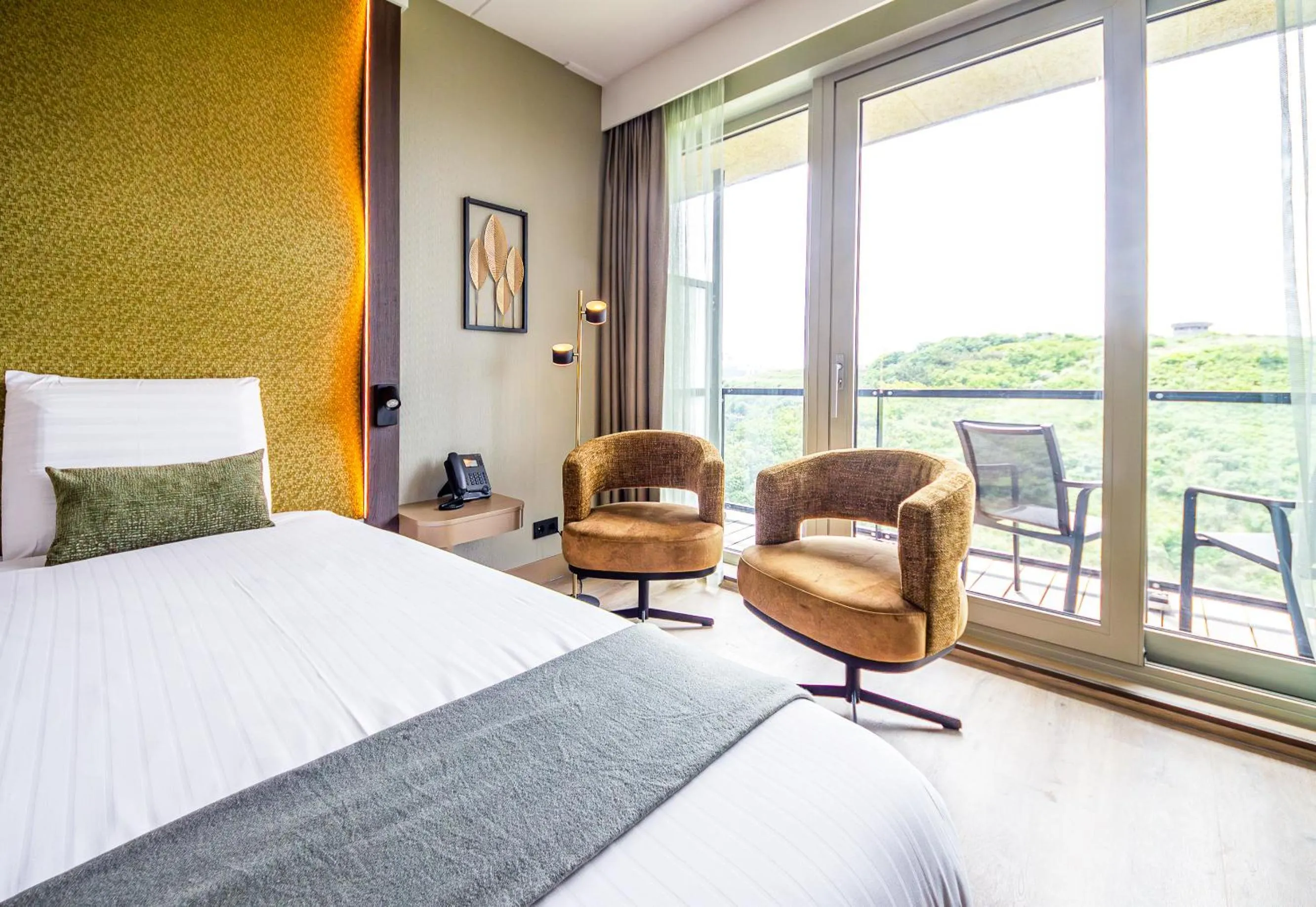 Bed in Strandhotel Het Hoge Duin