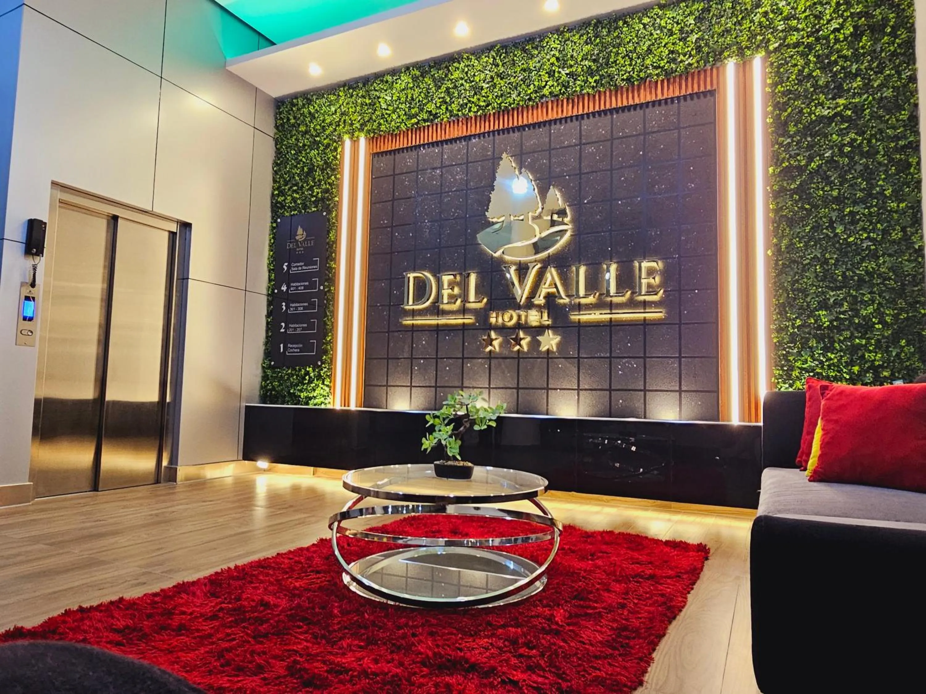 Living room in Hotel del Valle