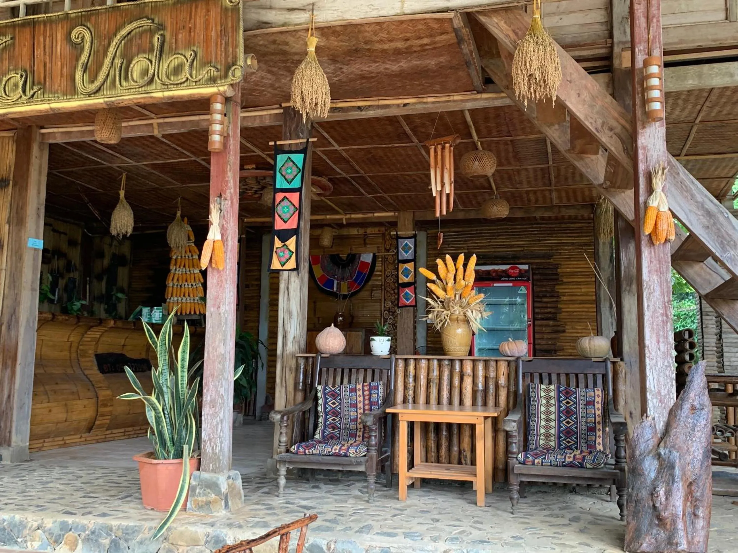 Patio in Mai Chau La Vida Homestay