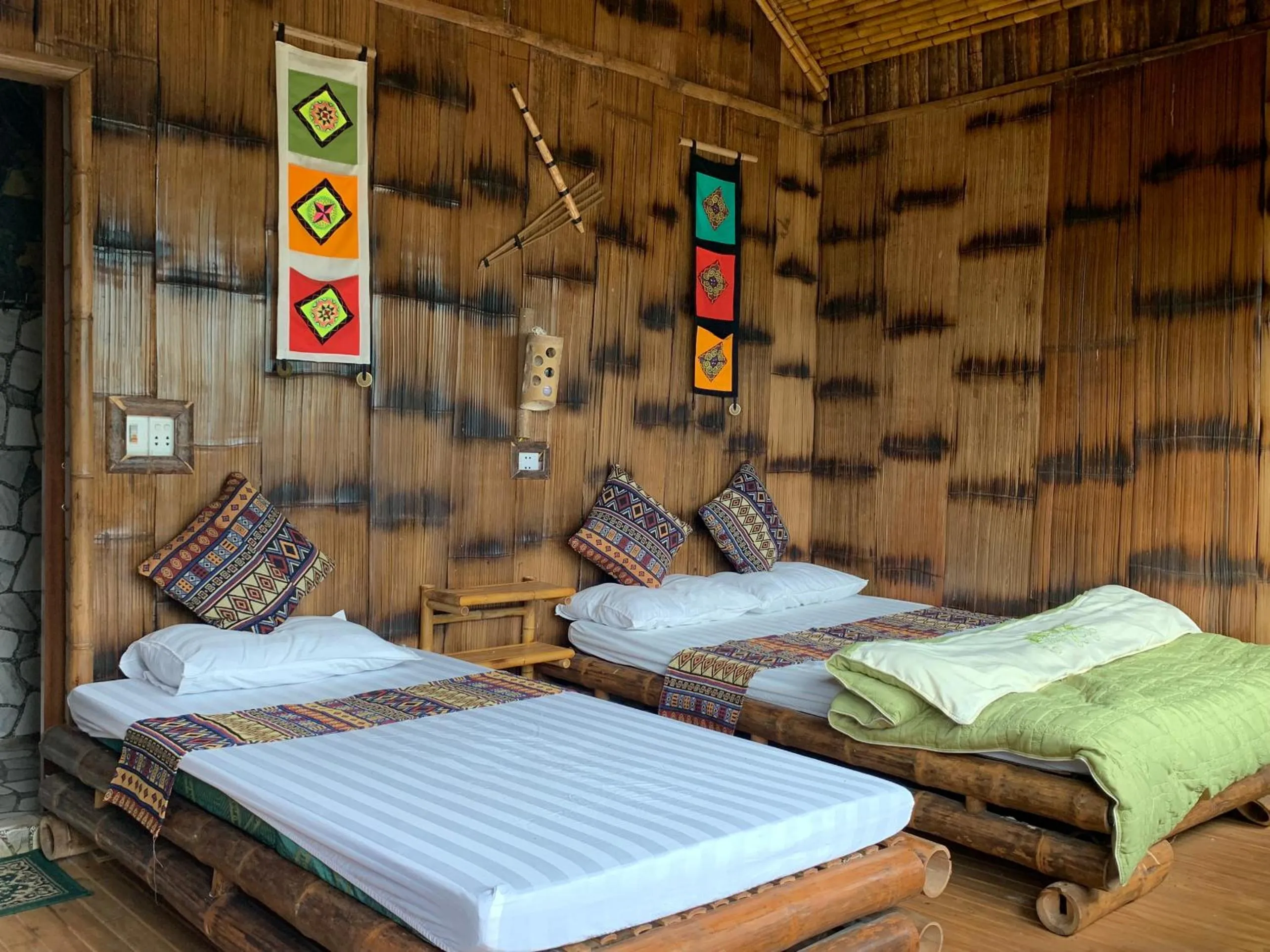 Bed in Mai Chau La Vida Homestay