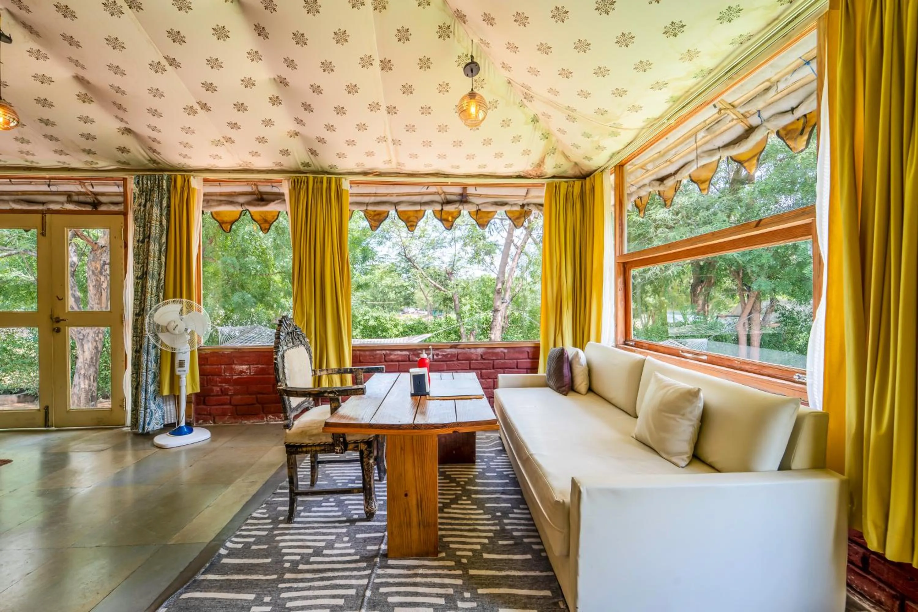 Seating area in Aranya by Stories