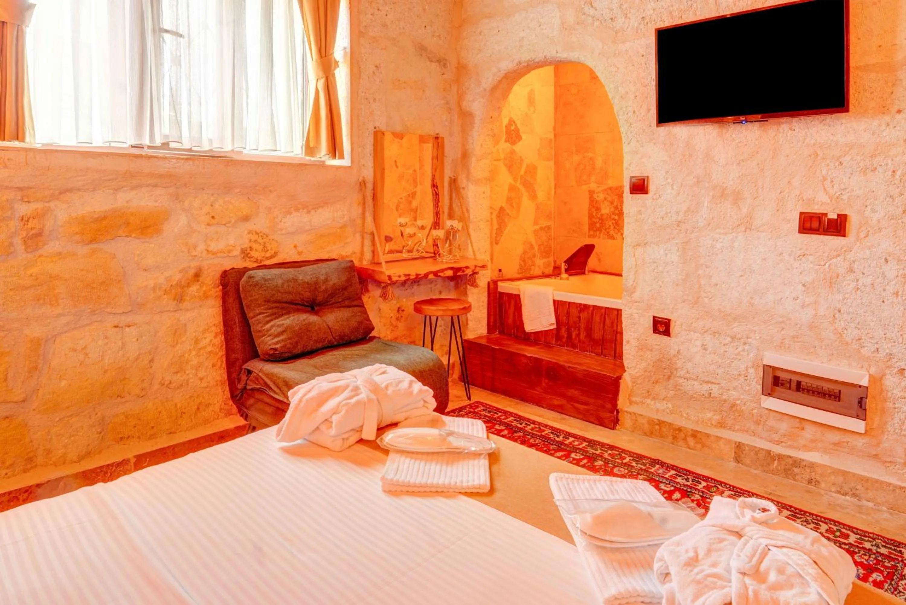 Bed in Ceran Stone House