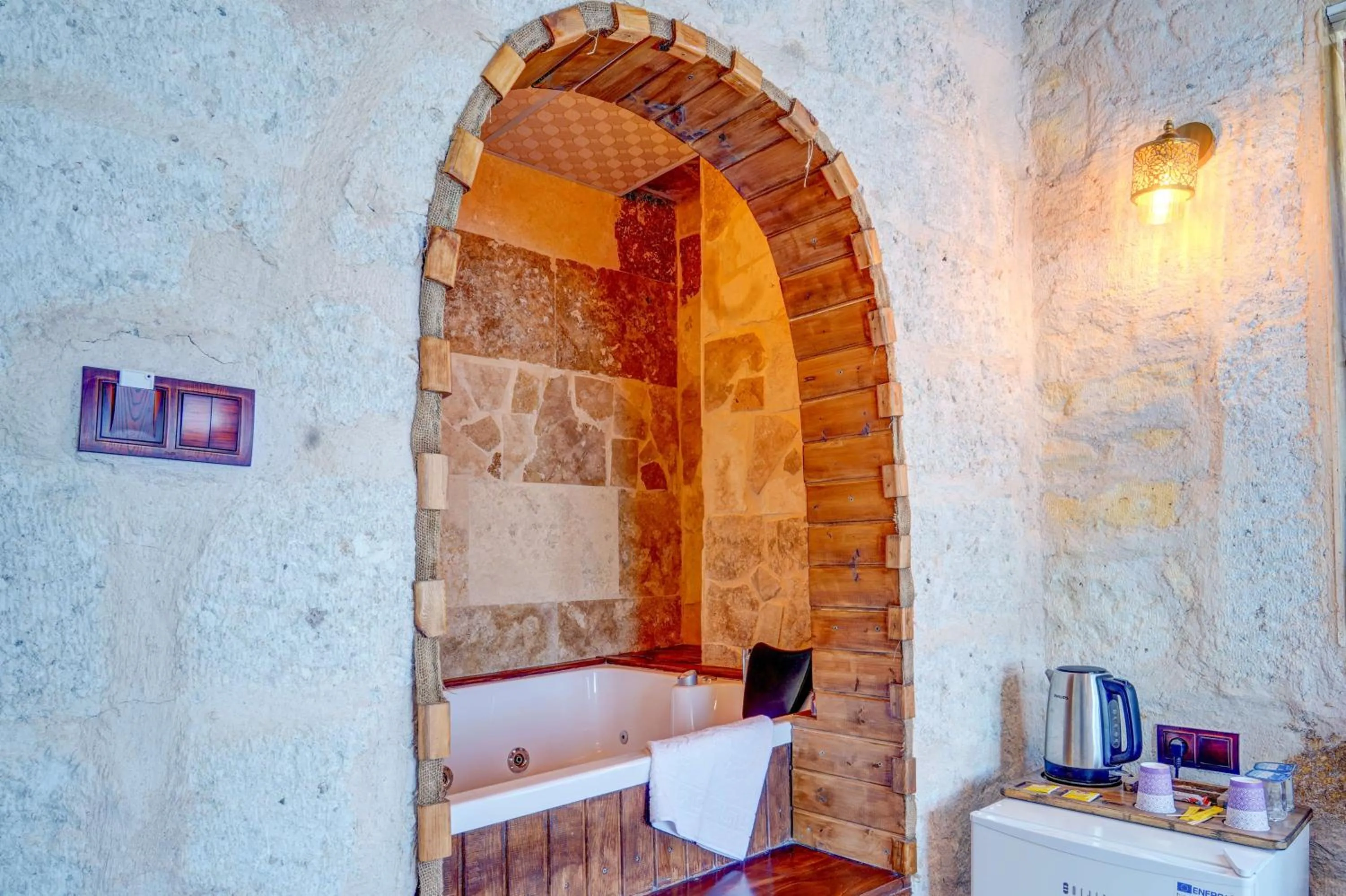 Bed in Ceran Stone House