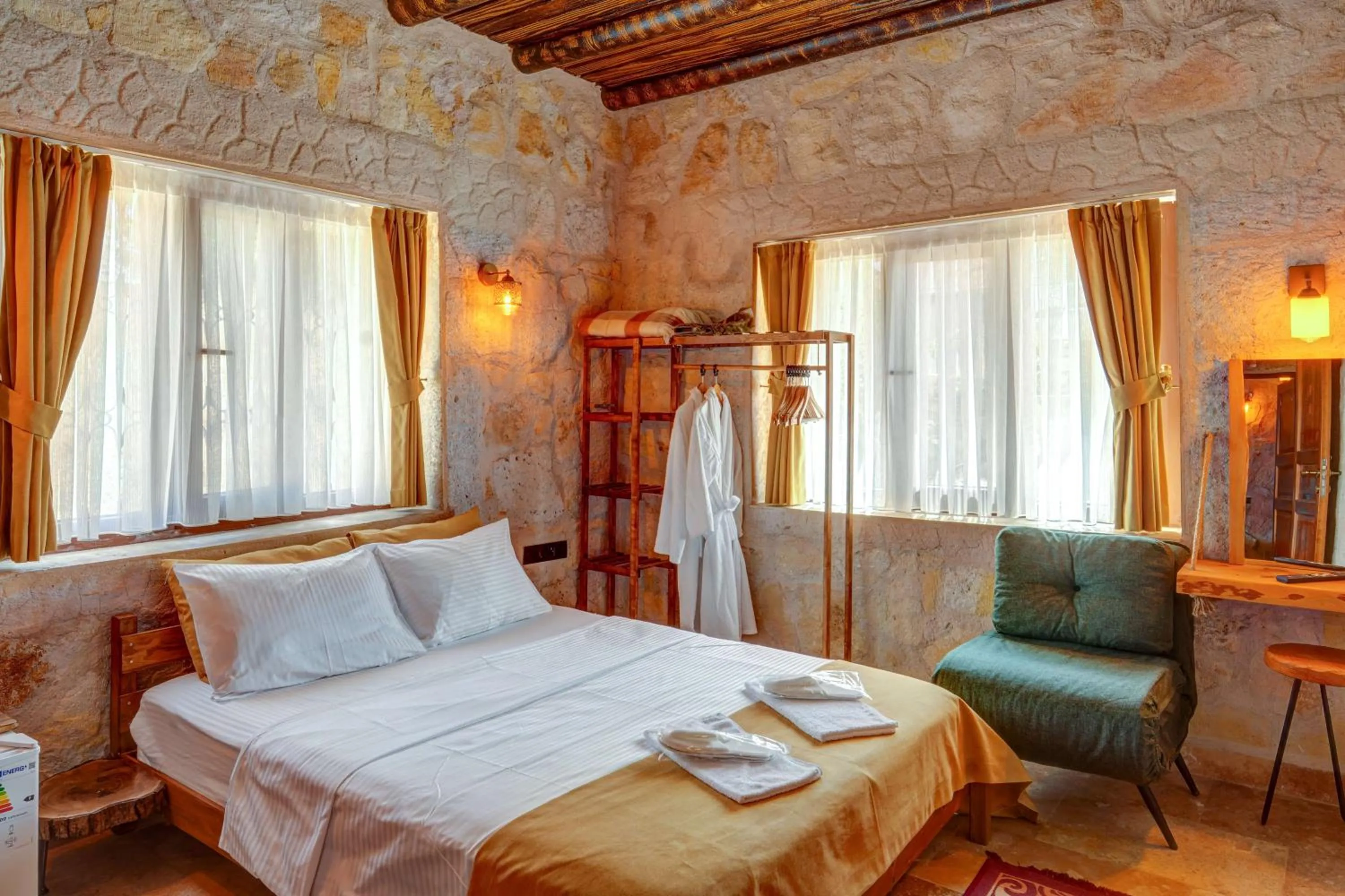 Bed in Ceran Stone House