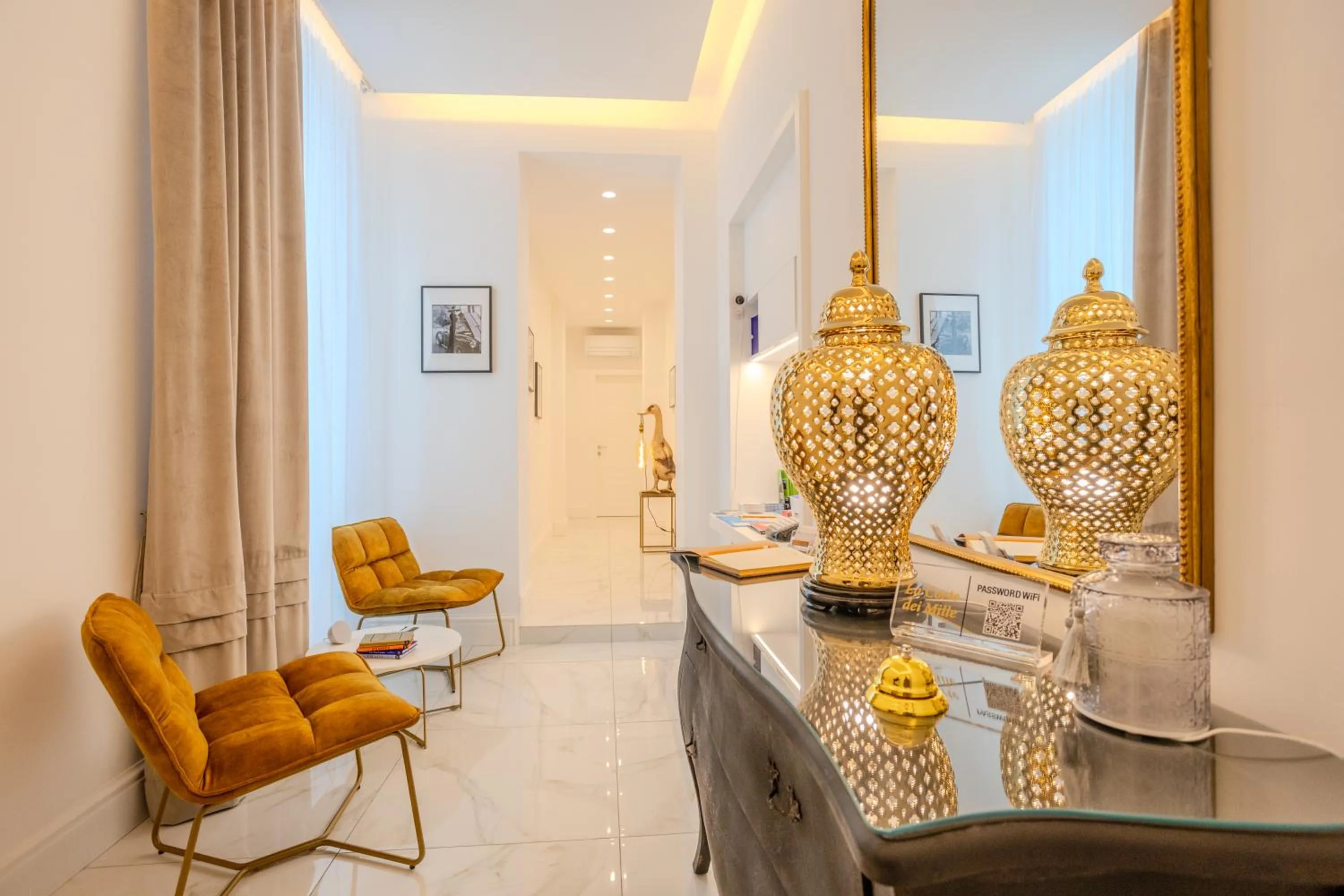 Lobby or reception in La Corte dei Mille Luxury
