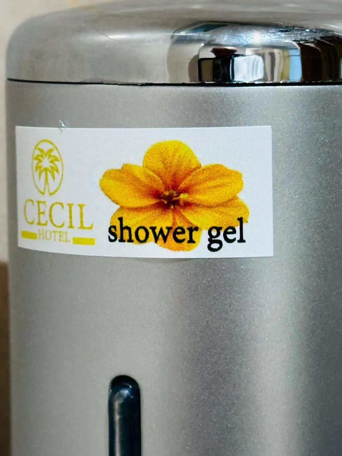 Text overlay in Riad hotel Cecil