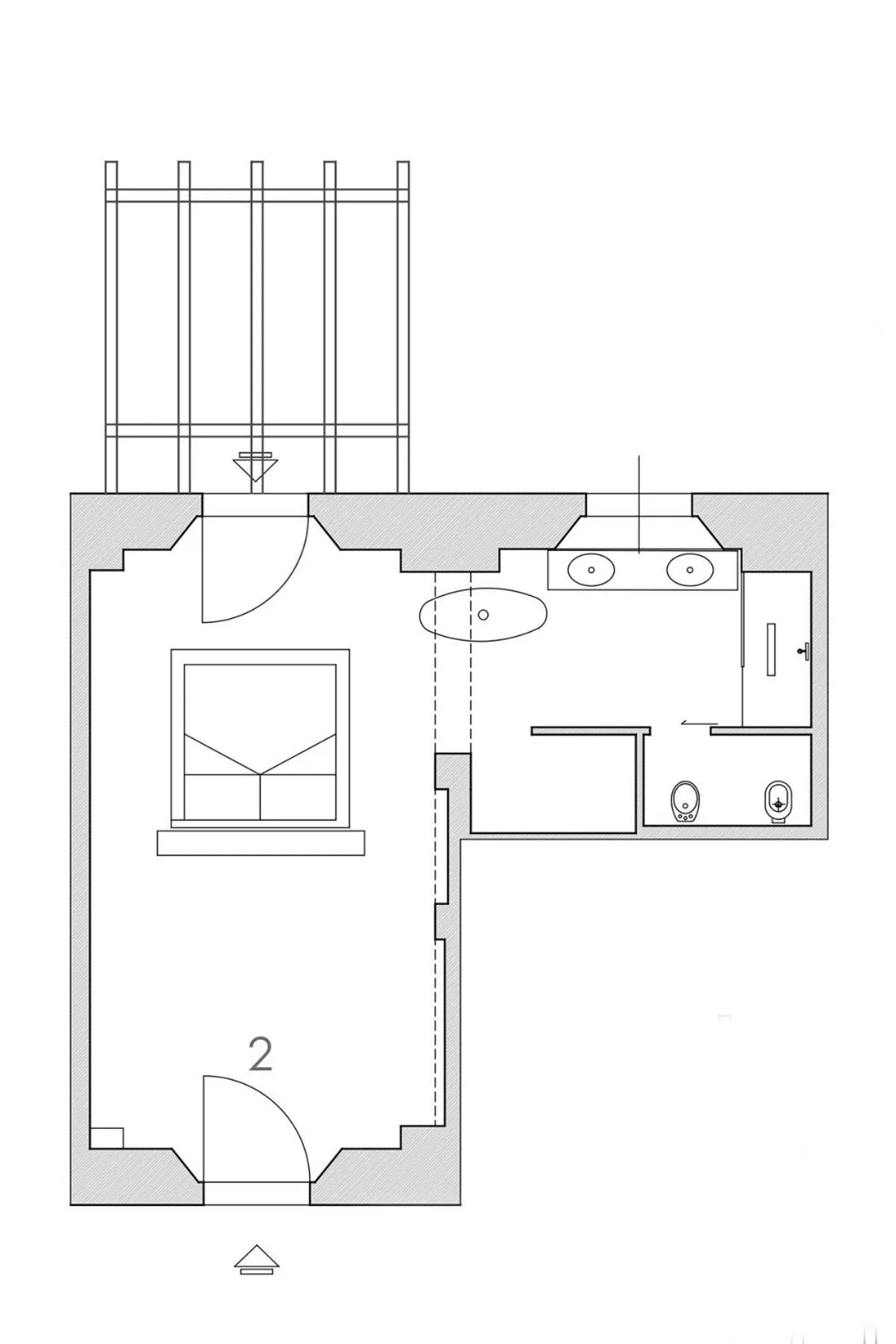 Floor plan in Tenuta d'Arbia, Siena