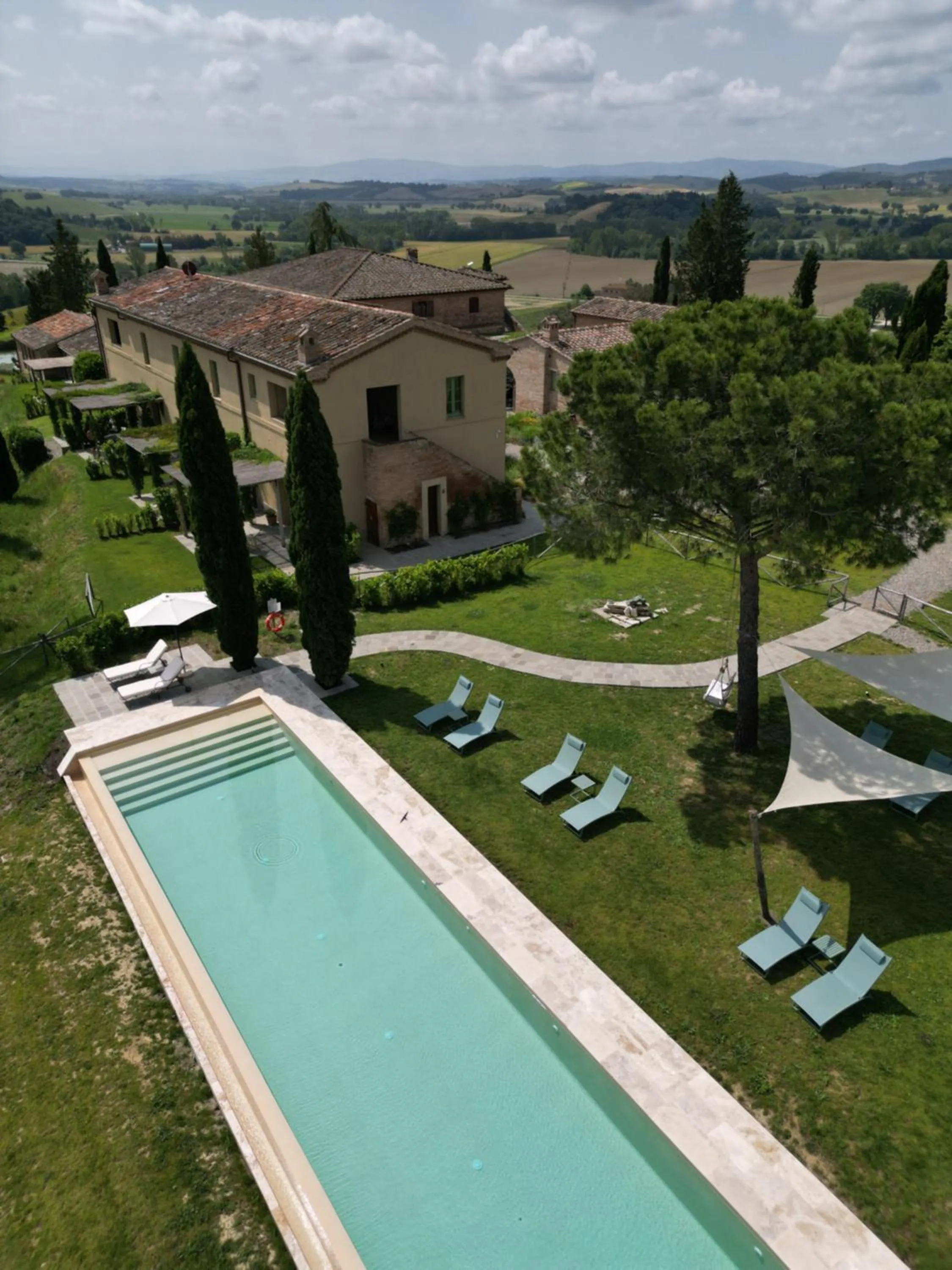 Swimming pool in Tenuta d'Arbia, Siena