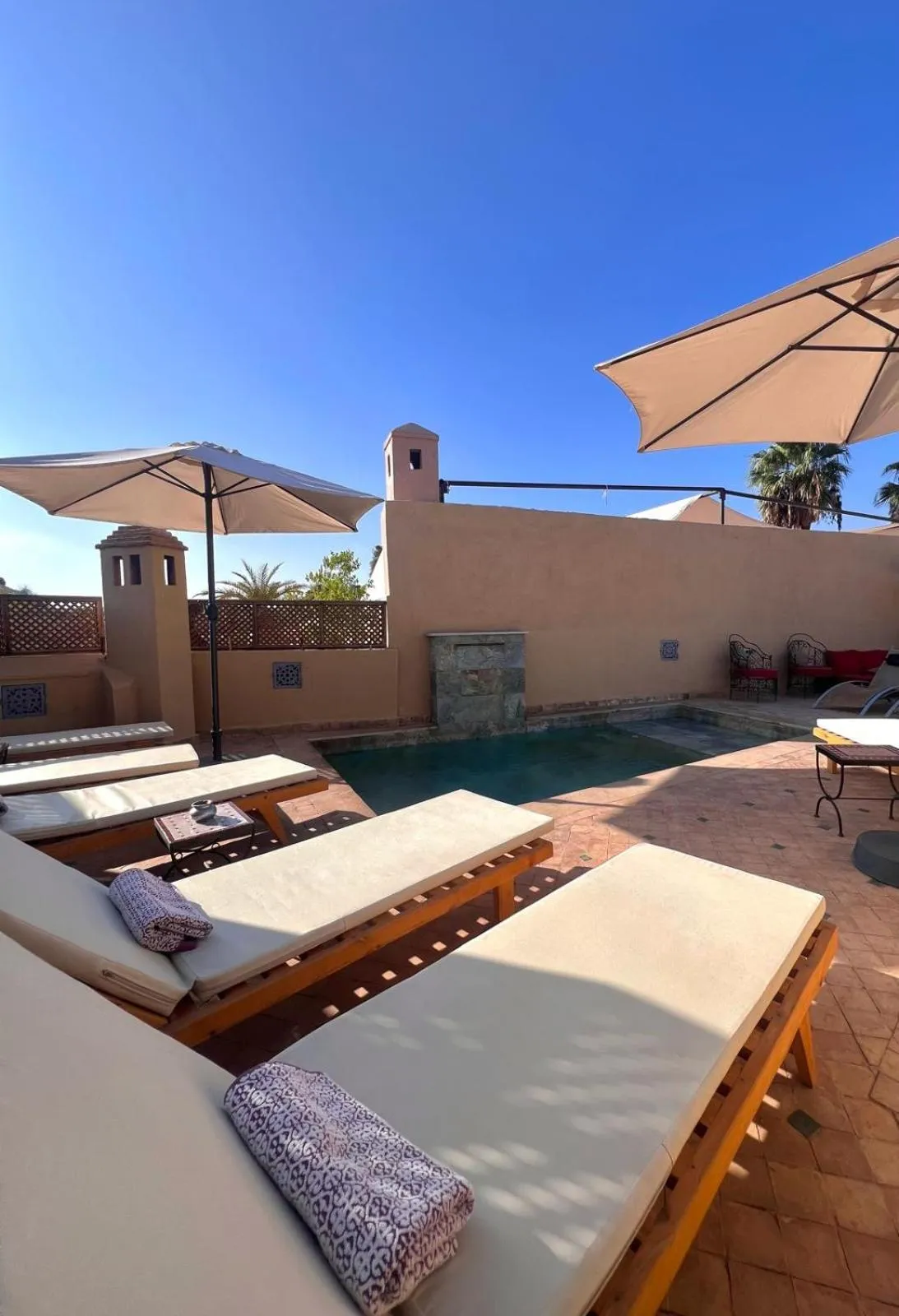 Swimming pool in Riad Jnan El Cadi