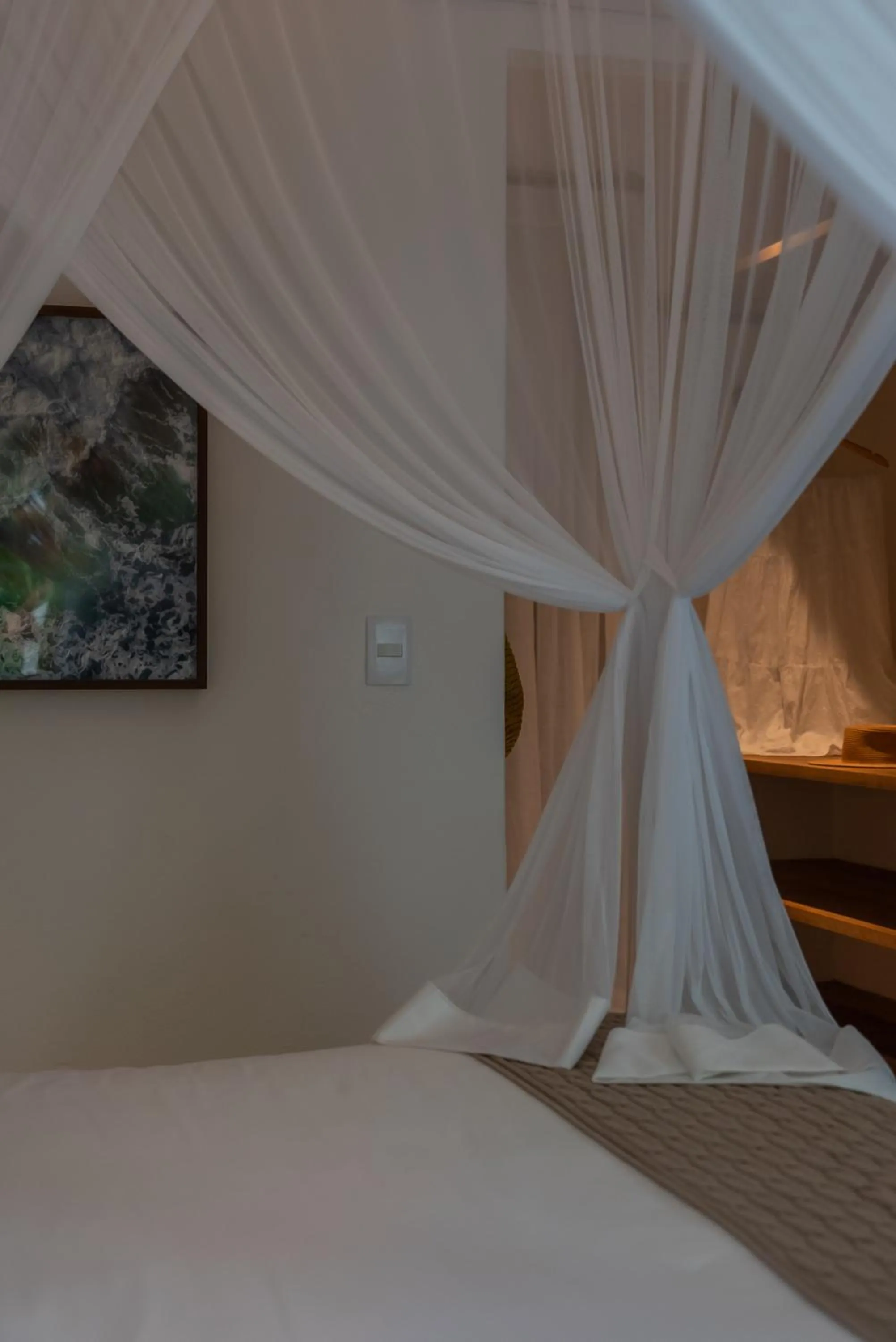 Bed in Hotel Vila São João