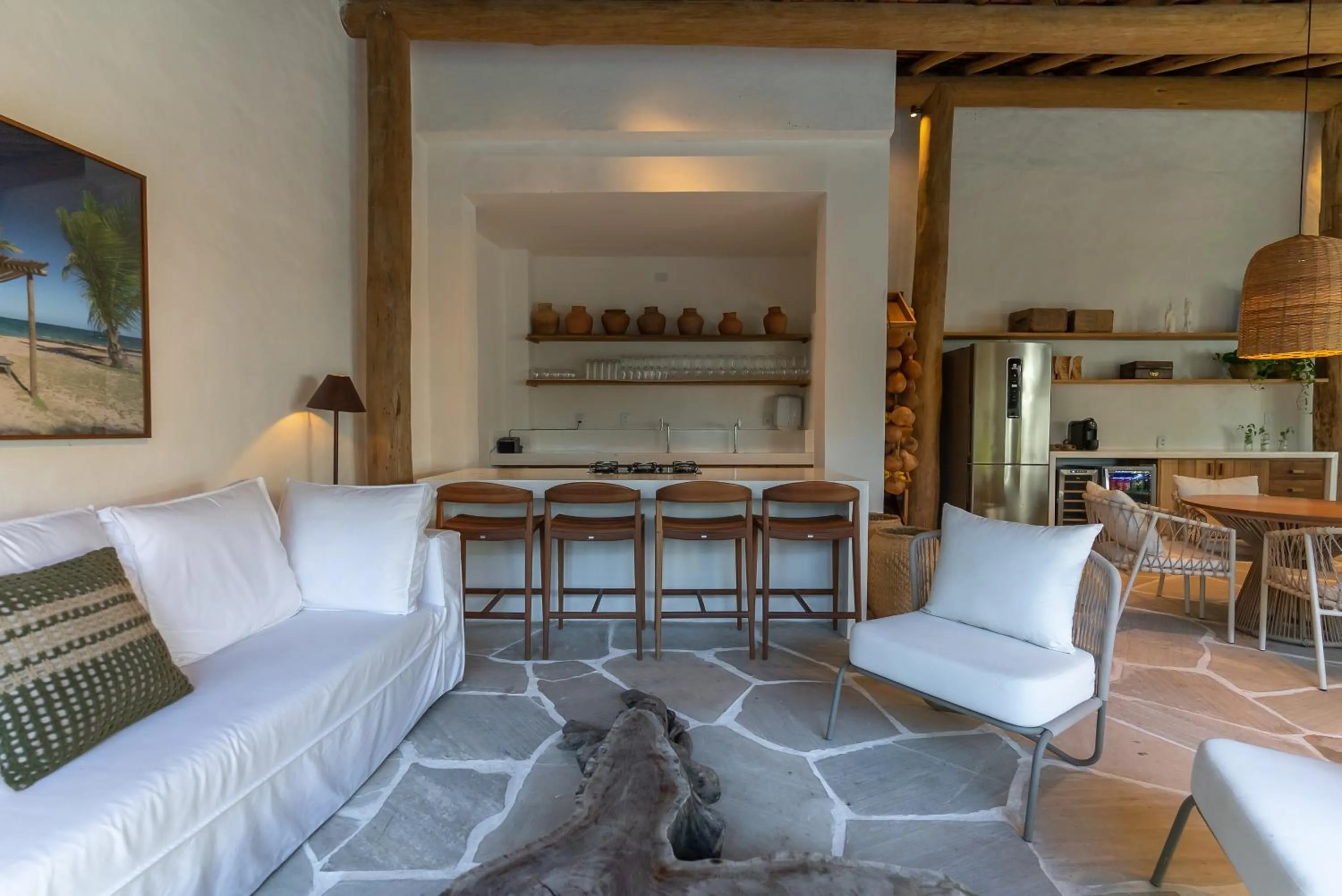 Seating area in Hotel Vila São João