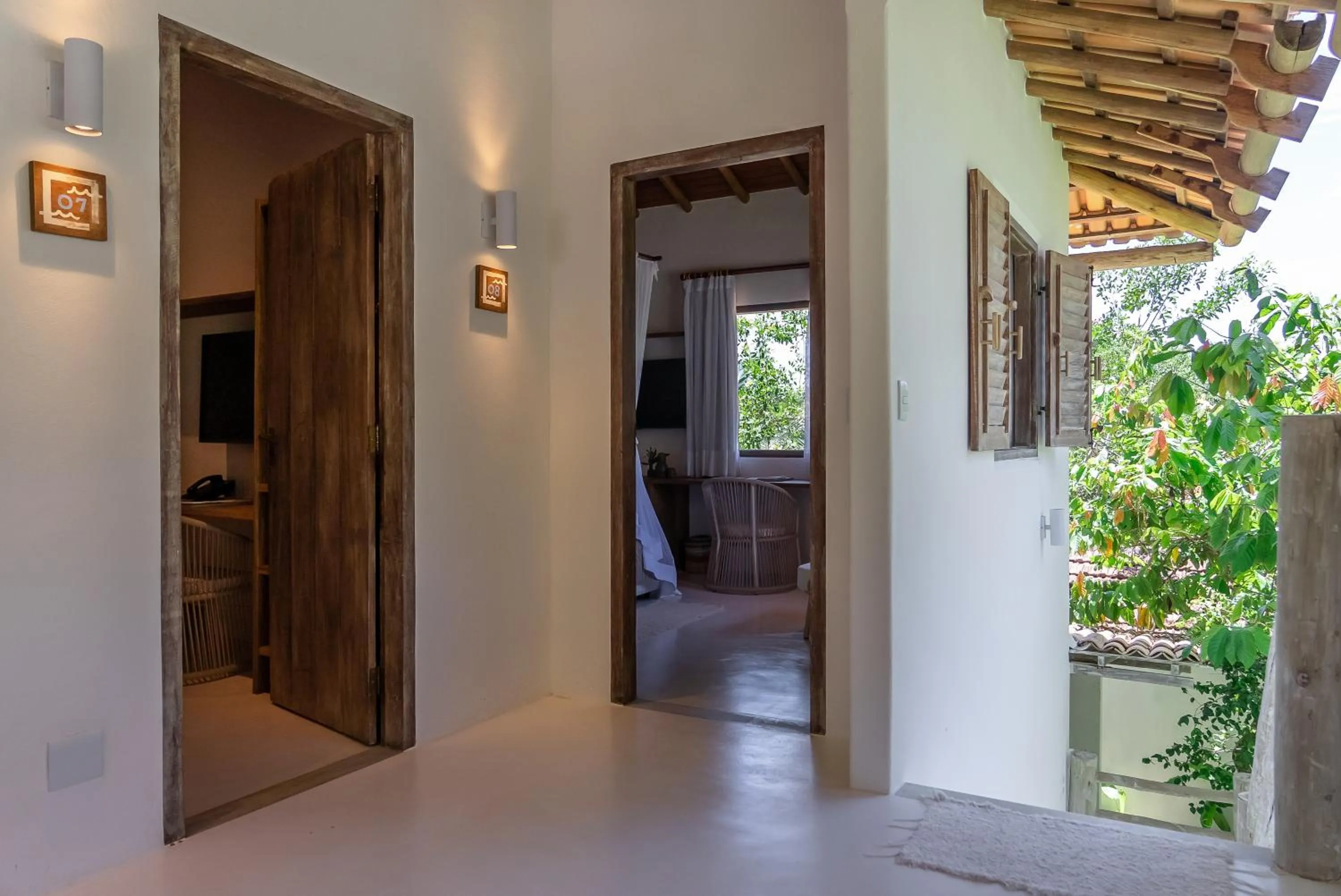 Seating area in Hotel Vila São João