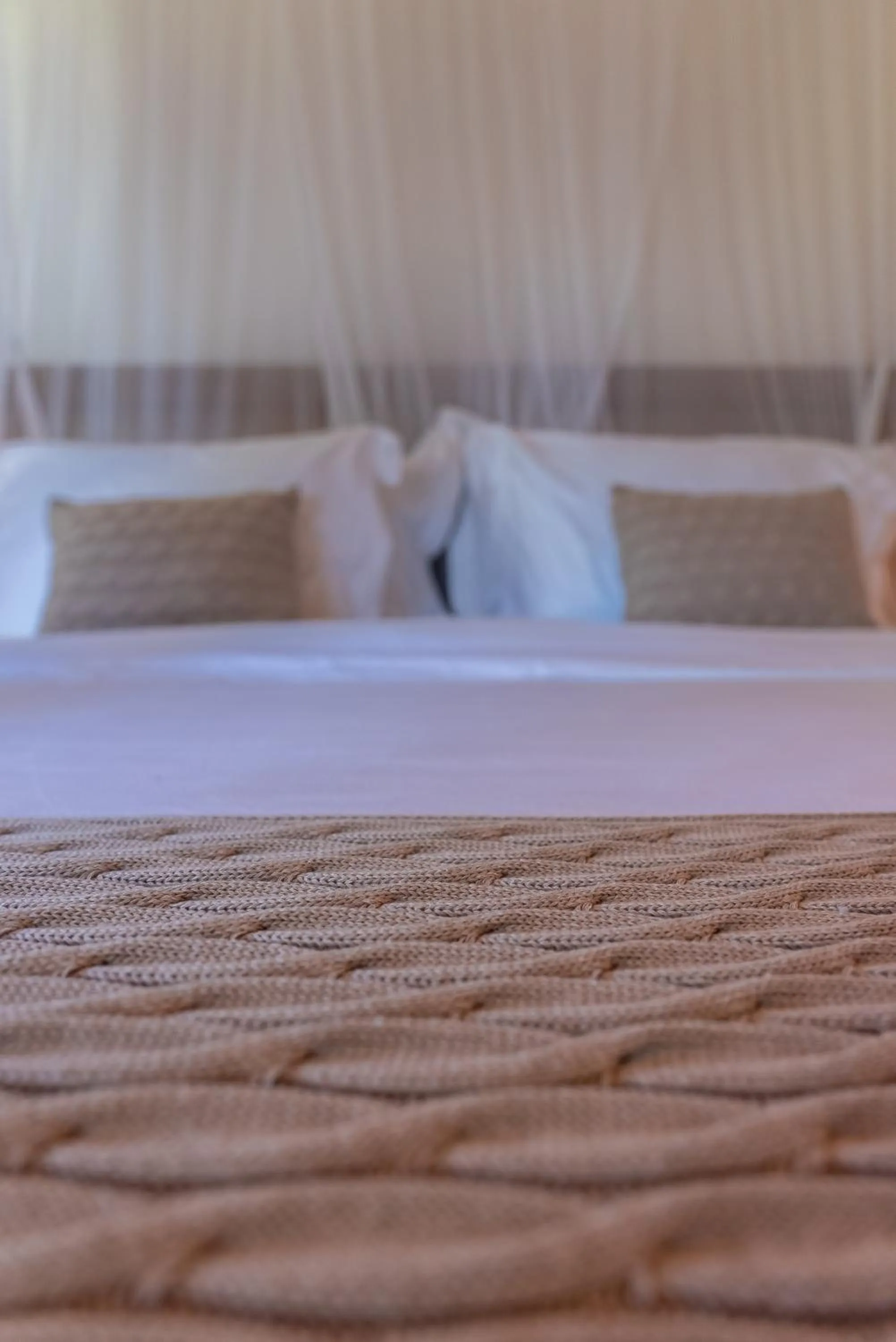 Bed in Hotel Vila São João