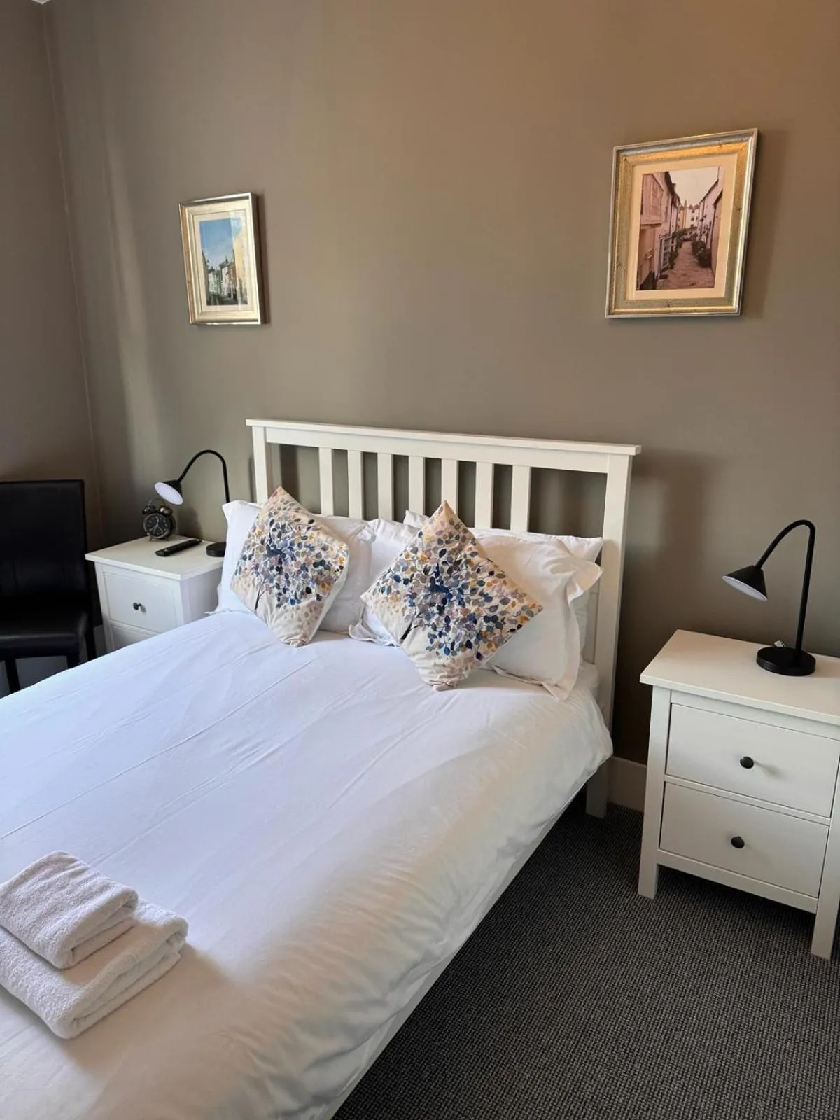 Bed in Waterfront Hotel