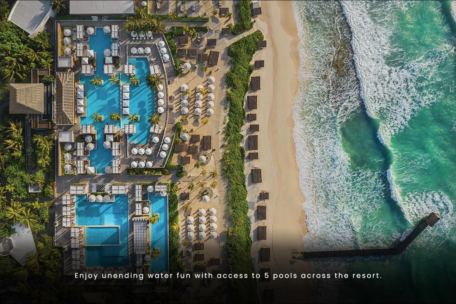 Beach in Jungala Hotel at VidantaWorld Riviera Maya