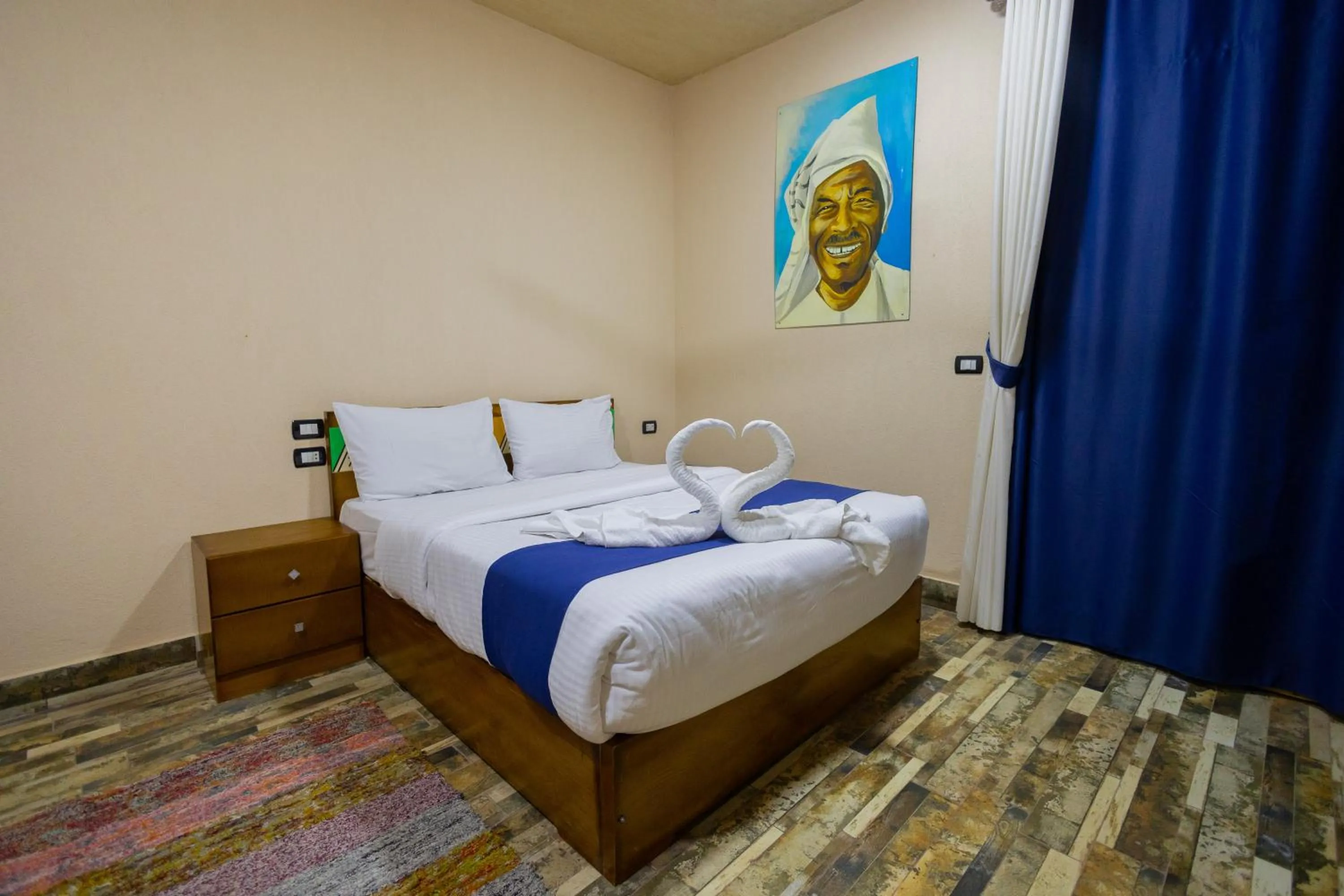 Bed in ACHERTOD Nubian House