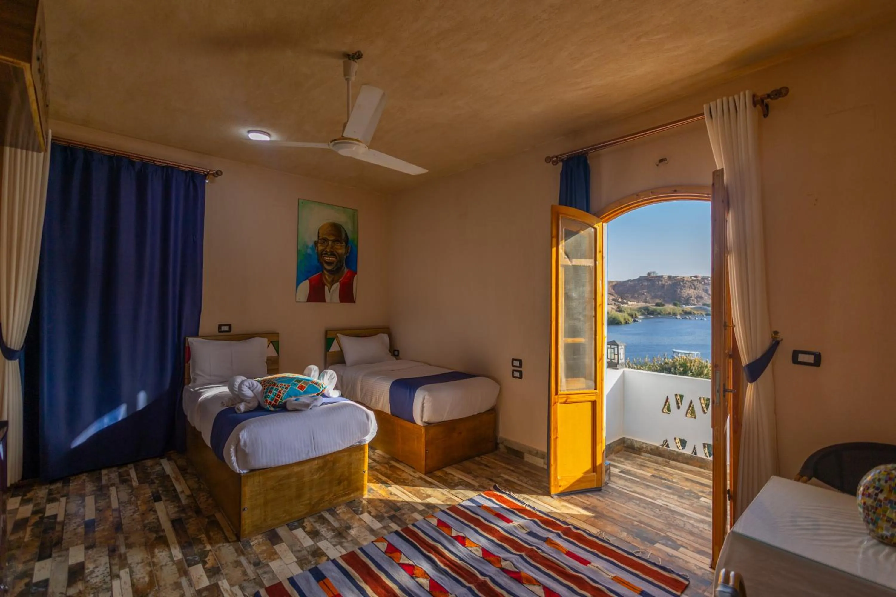 Bed in ACHERTOD Nubian House