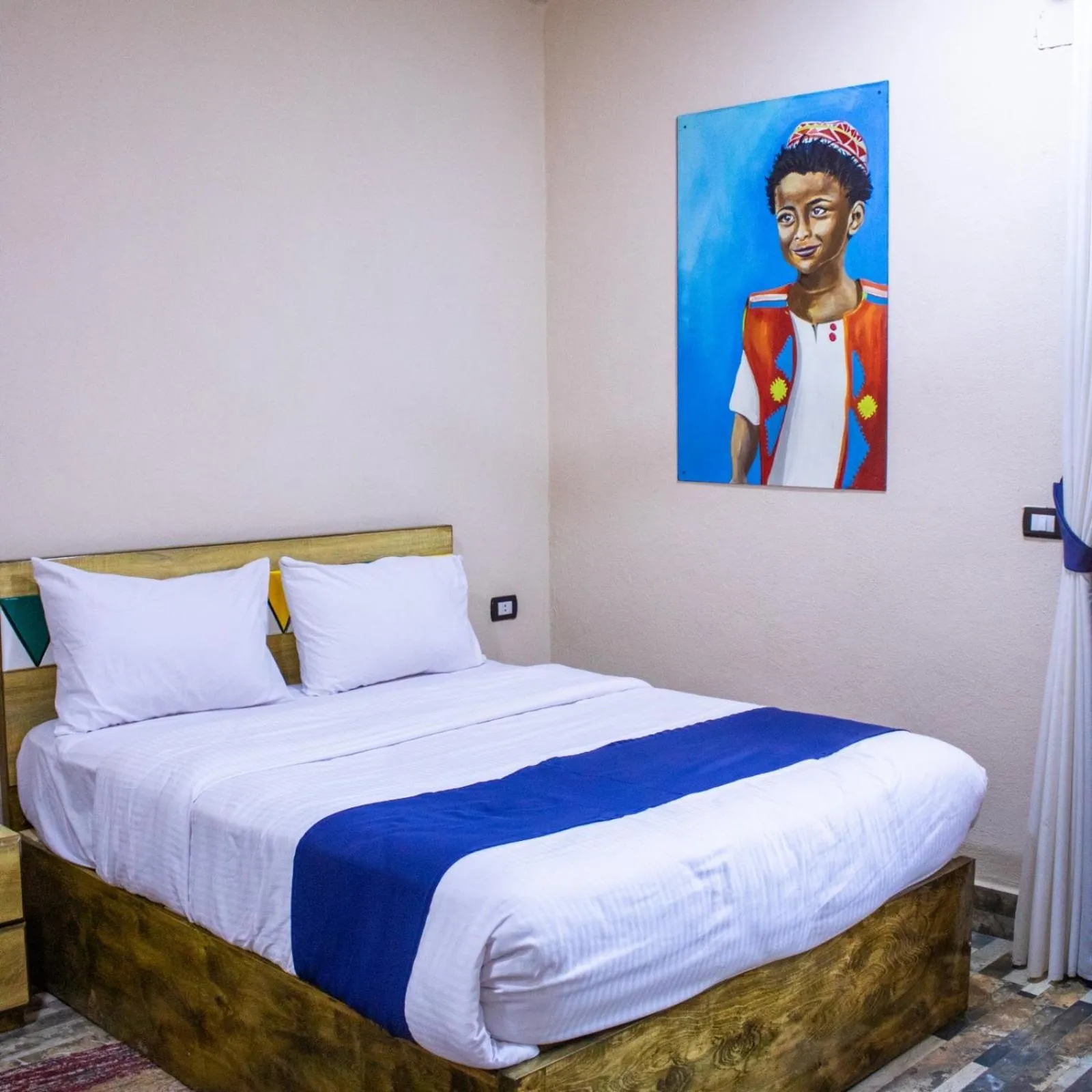 Bed in ACHERTOD Nubian House